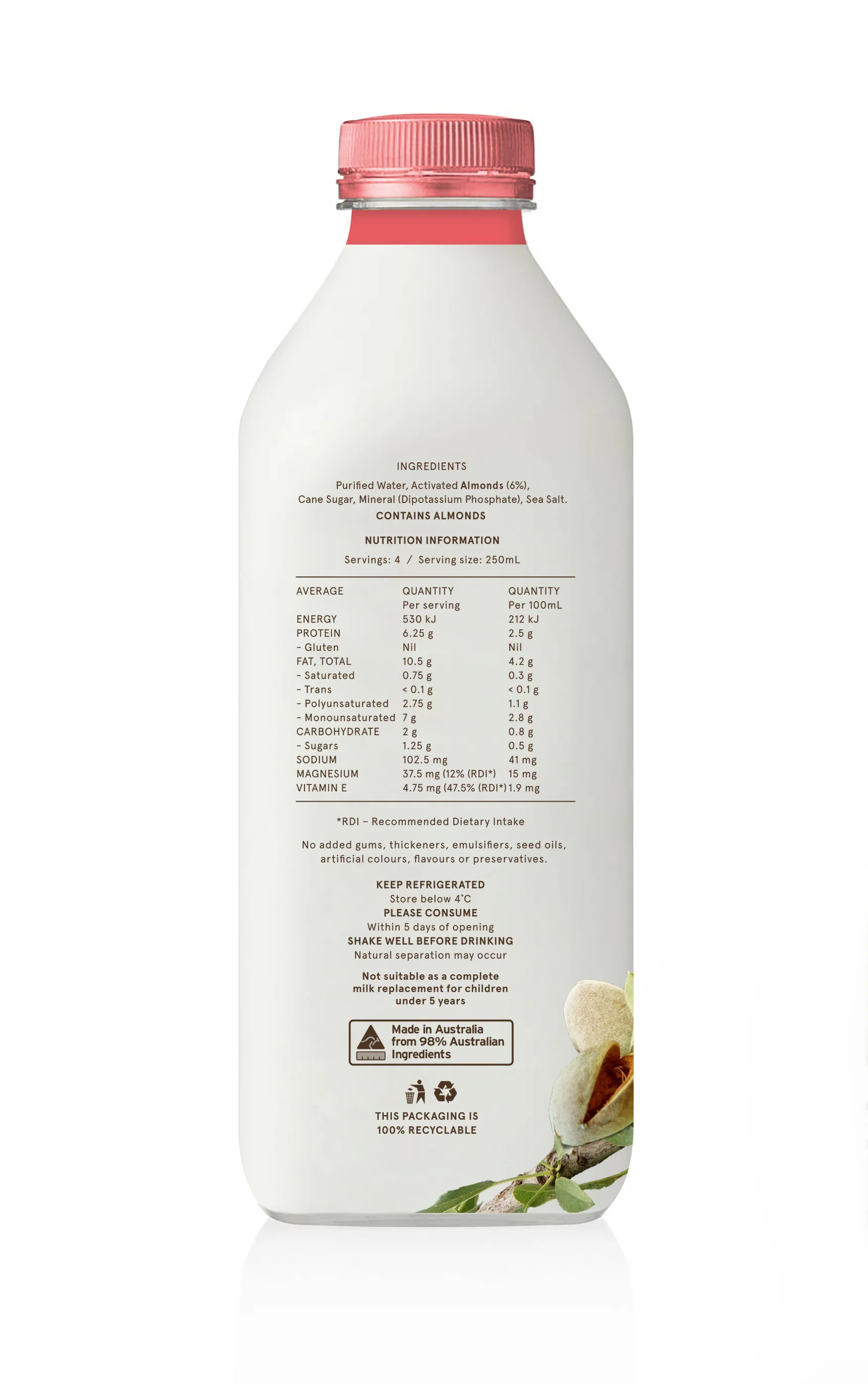 Mandole Orchard Almond Milk Barista 1L - Image 2