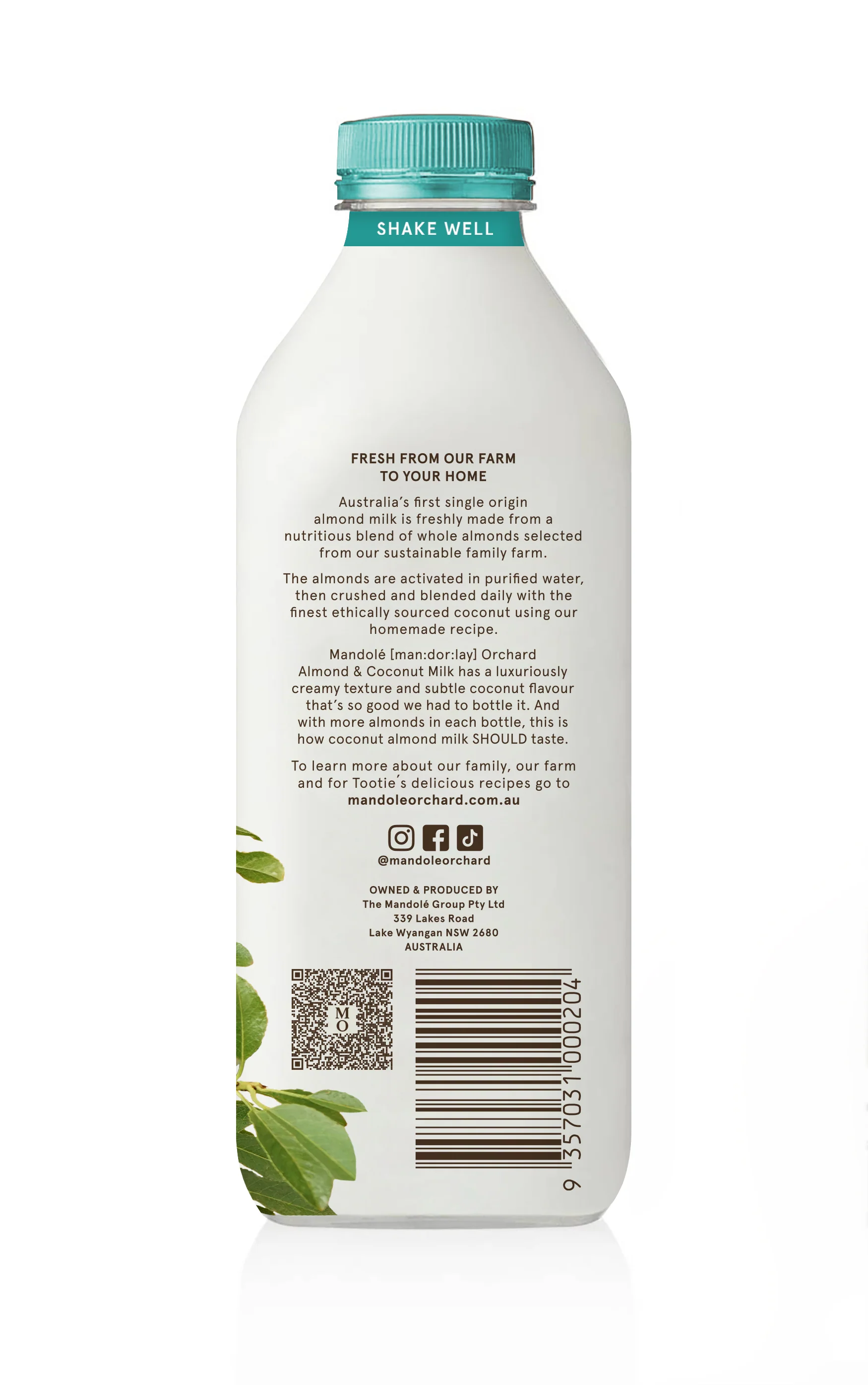 Mandole Orchard Almond Milk Coconut 1L - Image 3