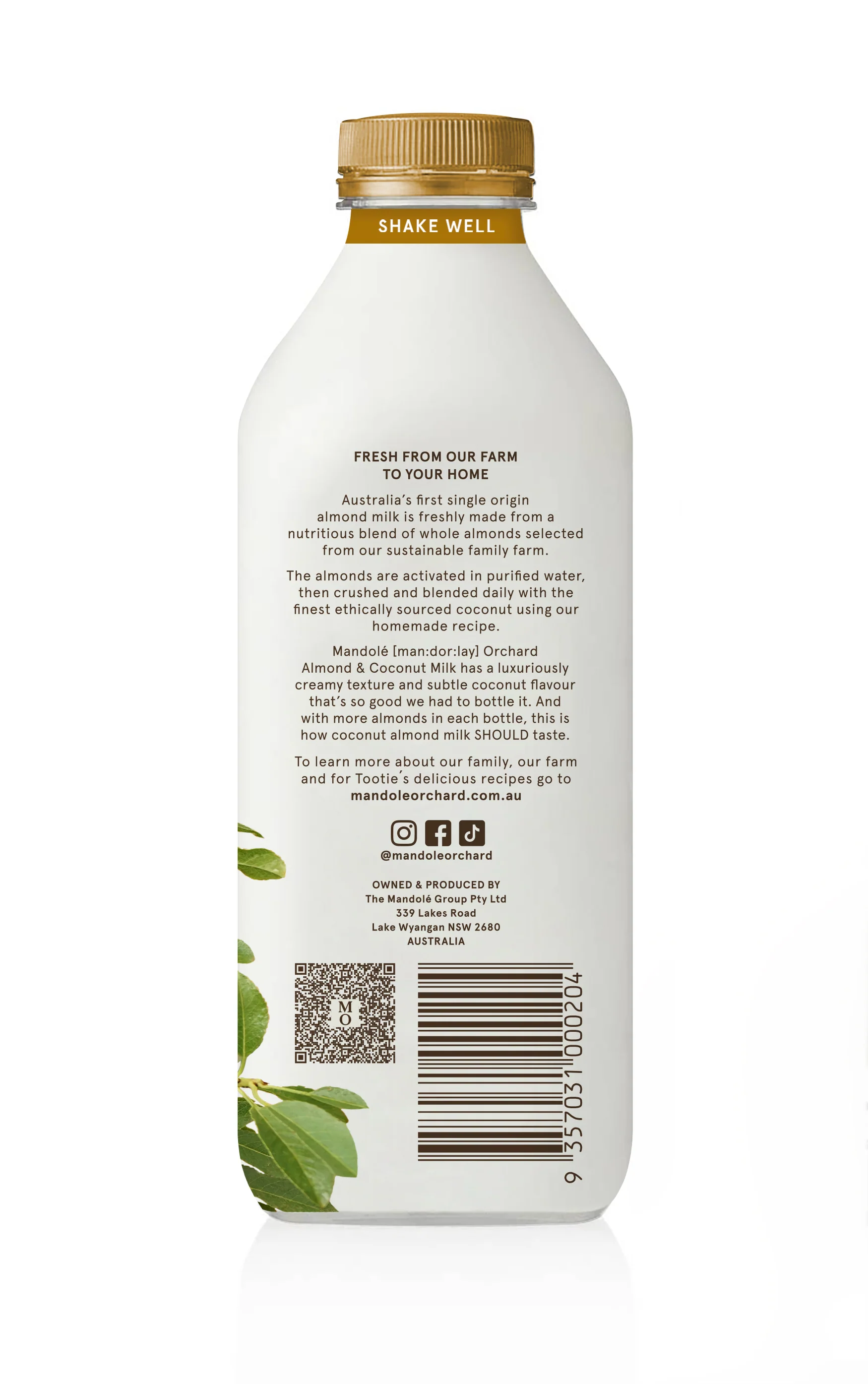 Mandole Orchard Almond Milk Original 1L - Image 3