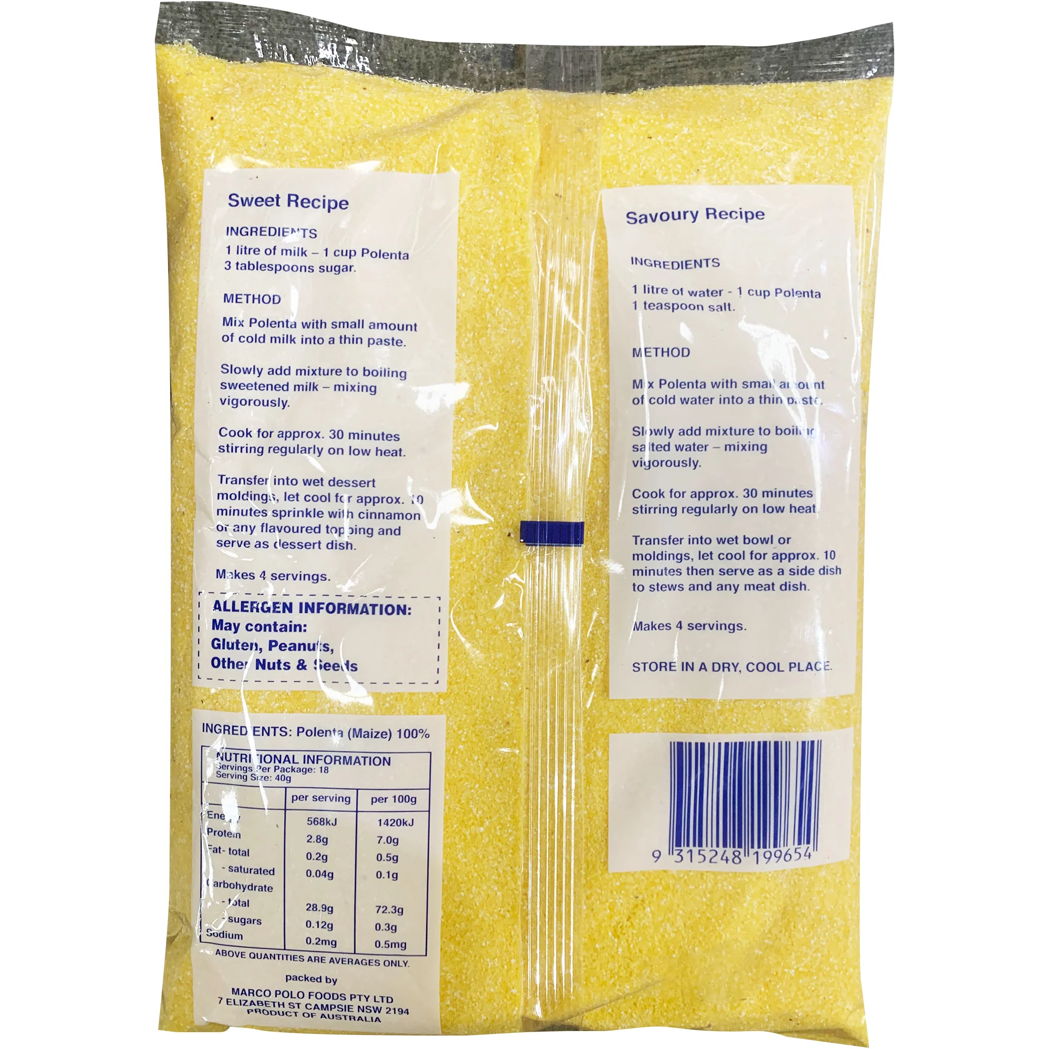 Marco Polo Polenta 750g - Image 2