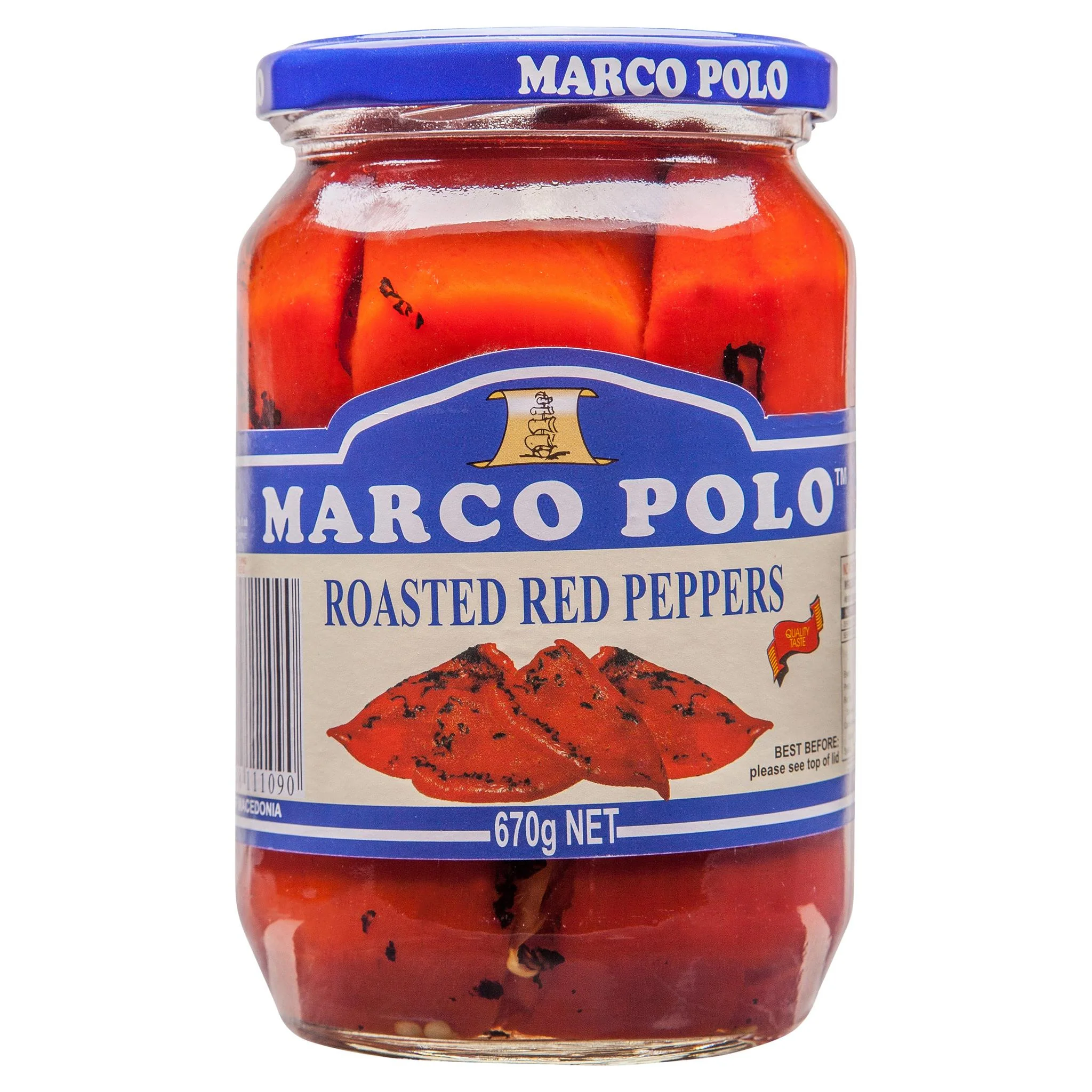 Marco Polo Roasted Red Peppers 670g