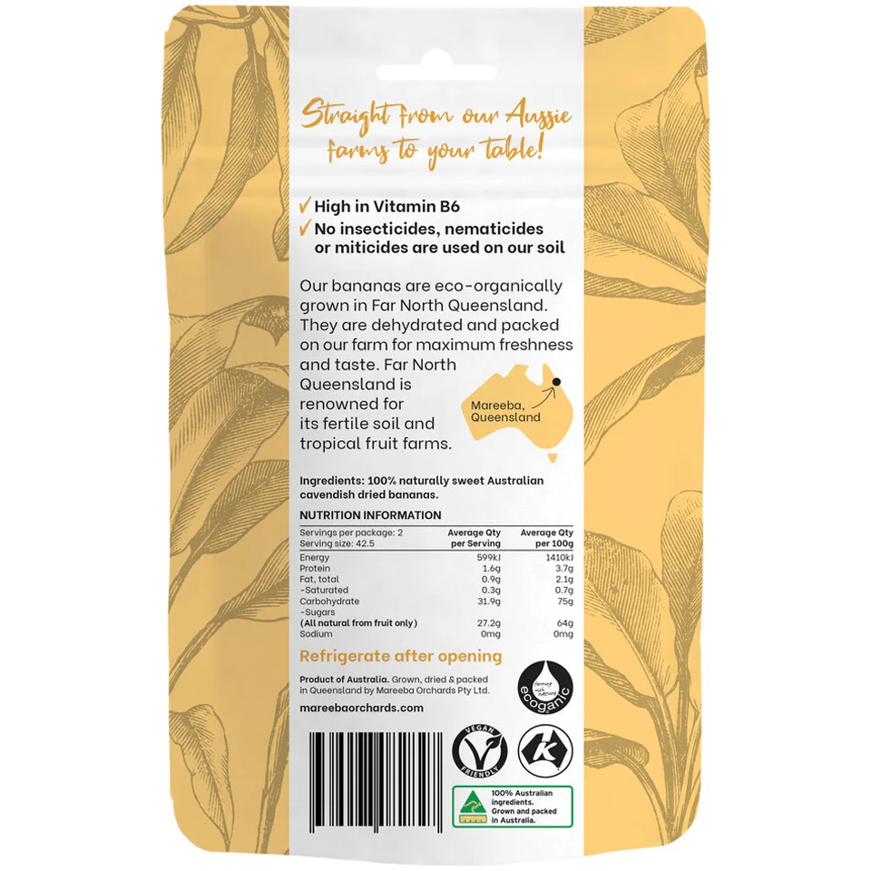 Mareeba Orchards Dried Banana 85g - Image 2
