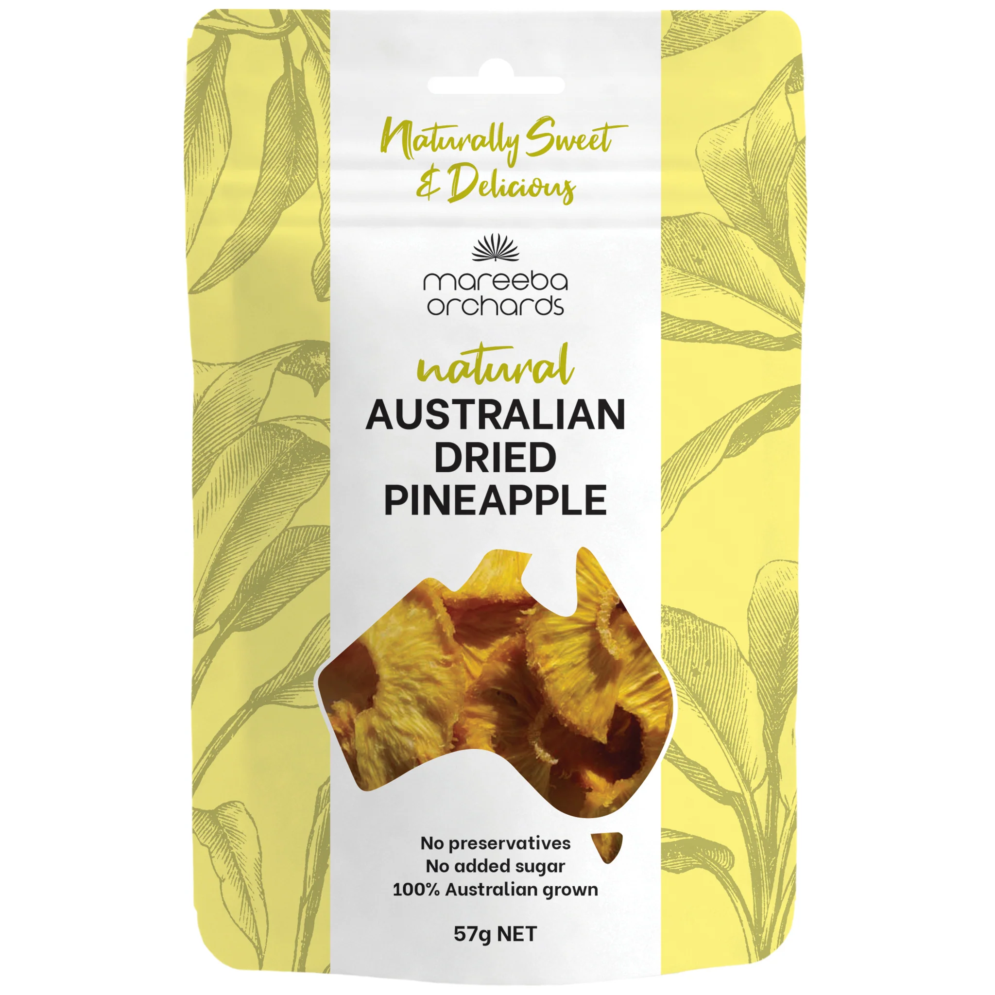 Mareeba Orchards Dried Pineapple 57g