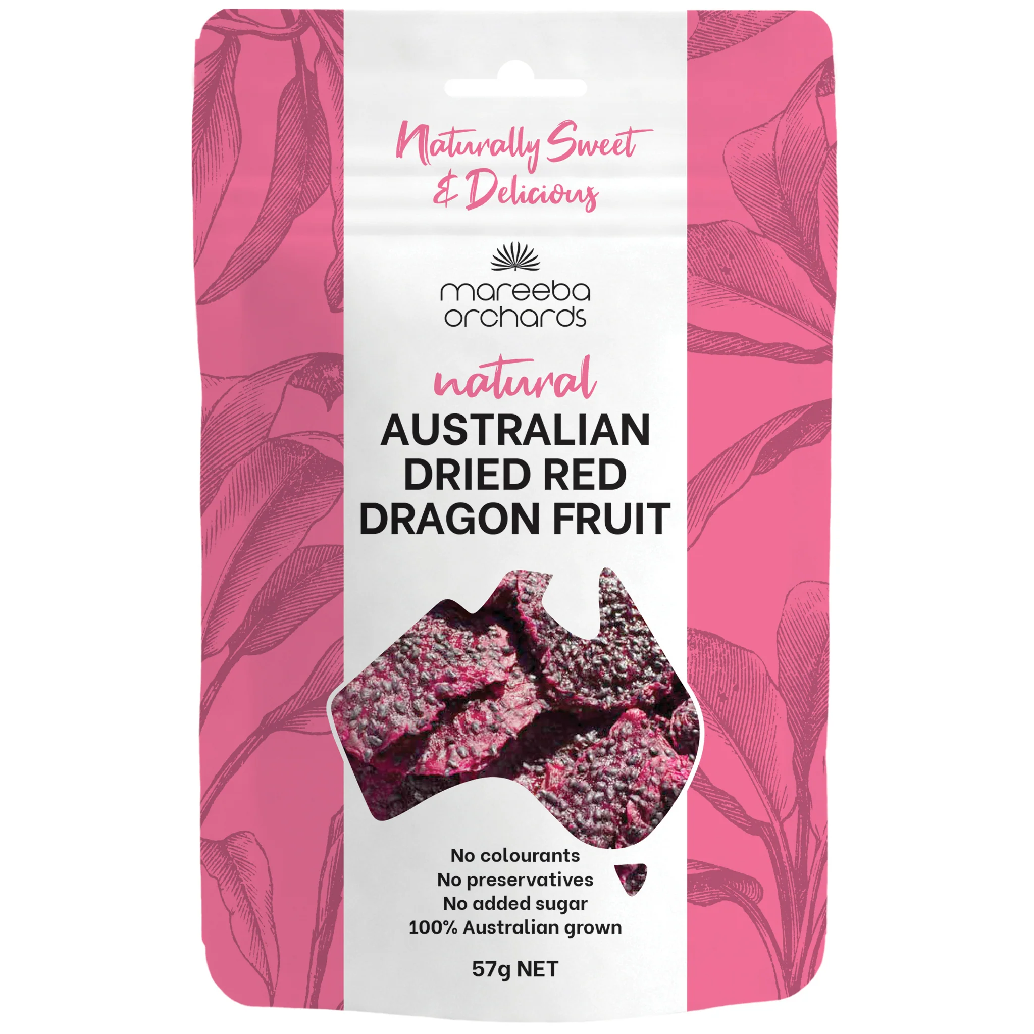 Mareeba Orchards Dried Red Dragon Fruit 57g