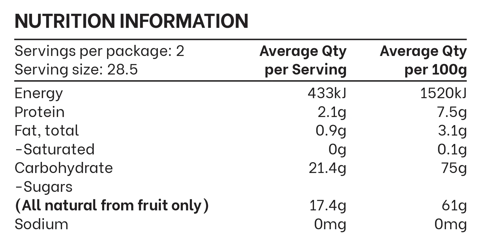 Mareeba Orchards Dried Red Dragon Fruit 57g - Image 2