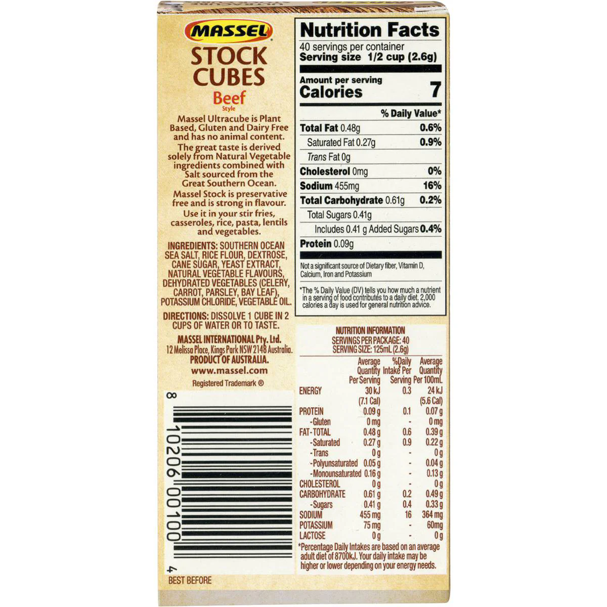 Massel Beef Stock Cubes 105g - Image 2
