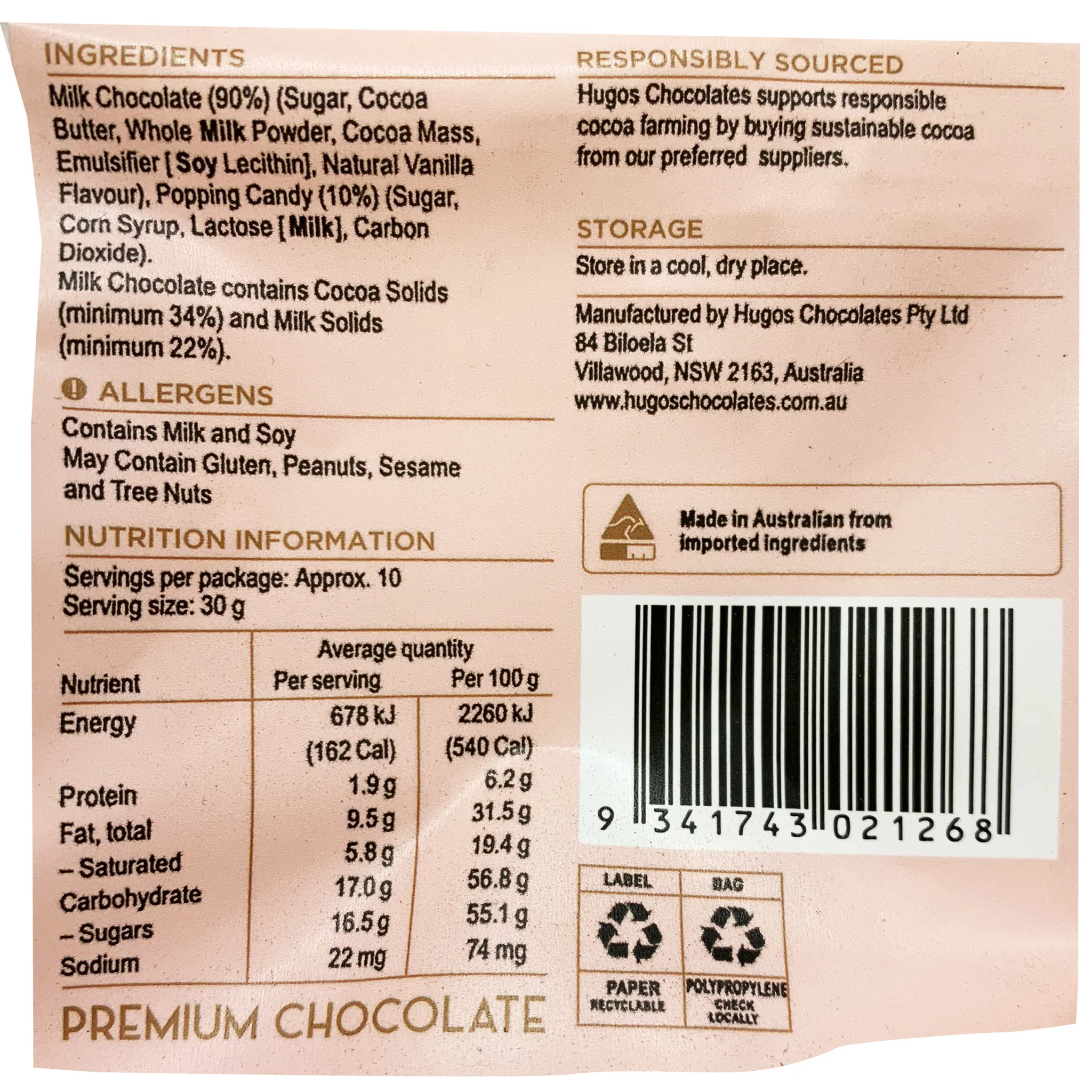 Maya and Monte Milk Chocolate Eggs with Popping Candy 300g - Image 2