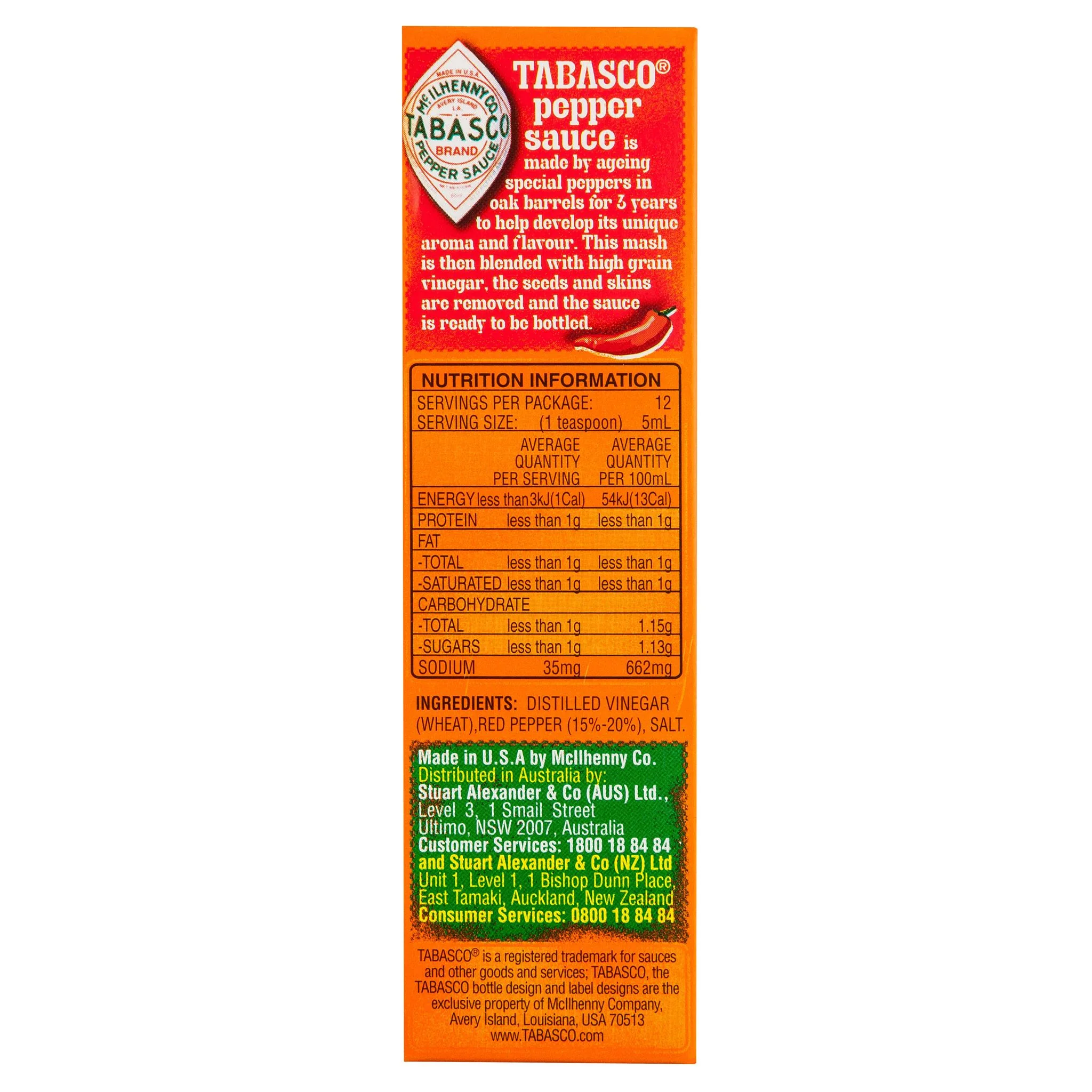 Mcilhenny Tabasco Pepper Sauce 60ml - Image 4