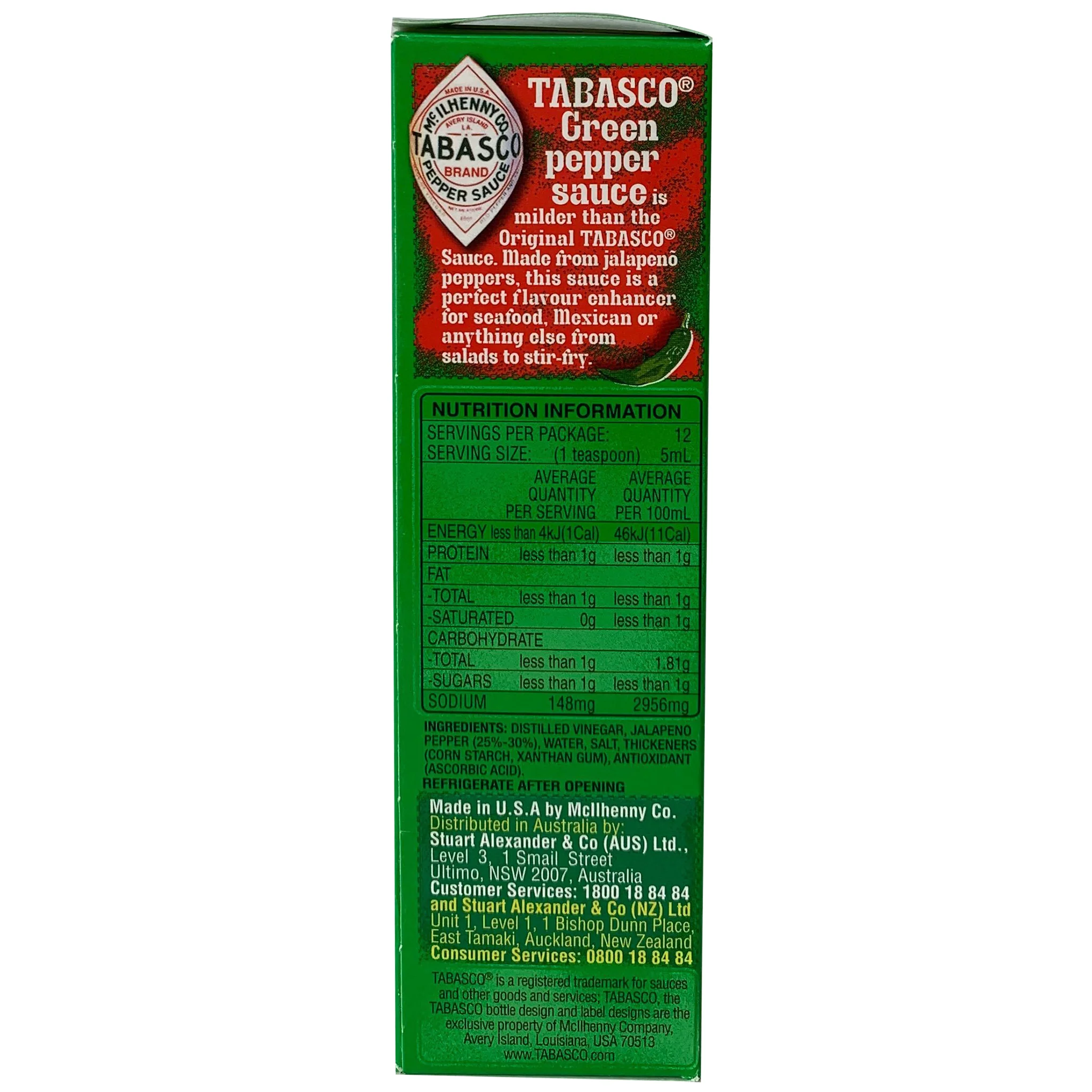 Mcilhenny Tabasco Green Pepper Sauce 60ml - Image 3