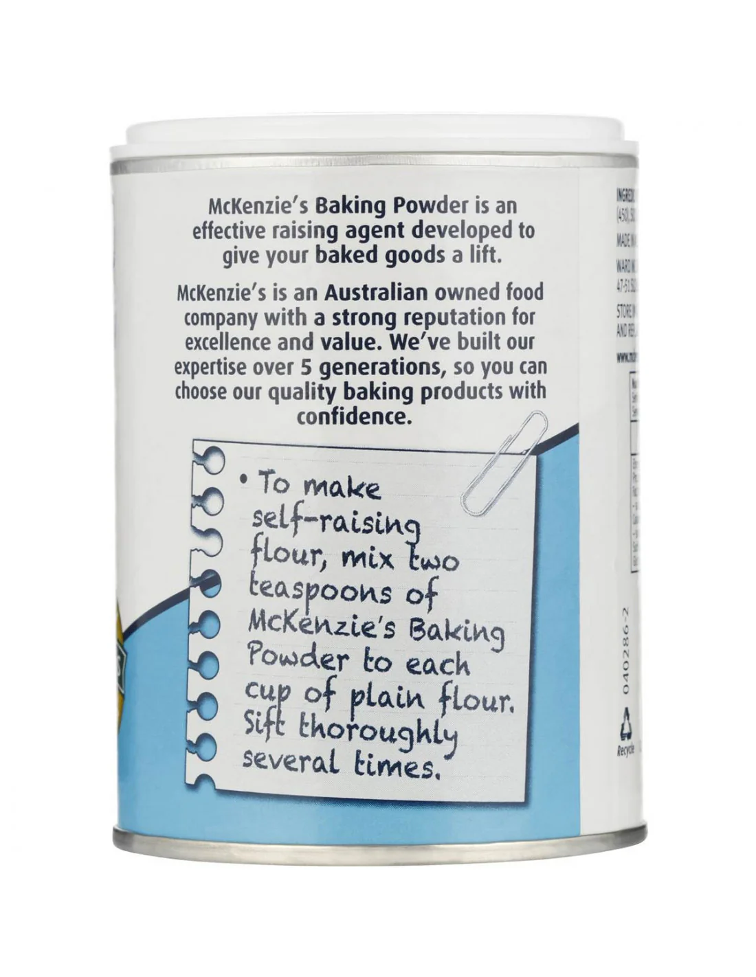McKenzie's Baking Powder 125g - Image 3