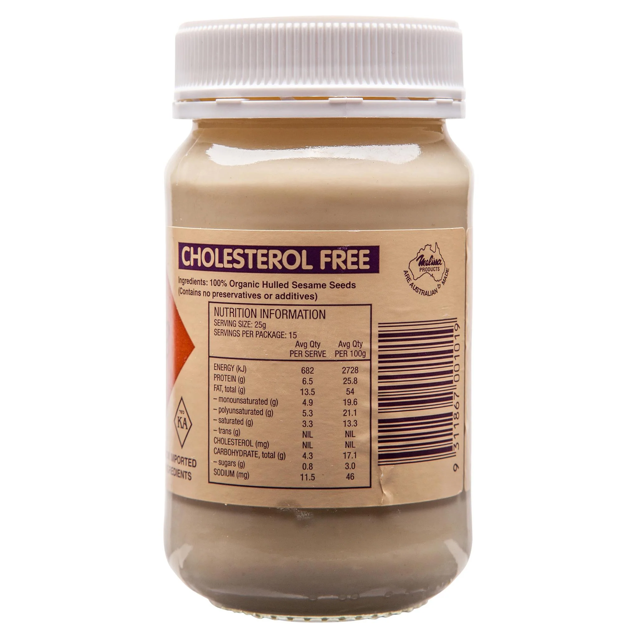 Melissa Organic Sesame Tahini 375g - Image 2