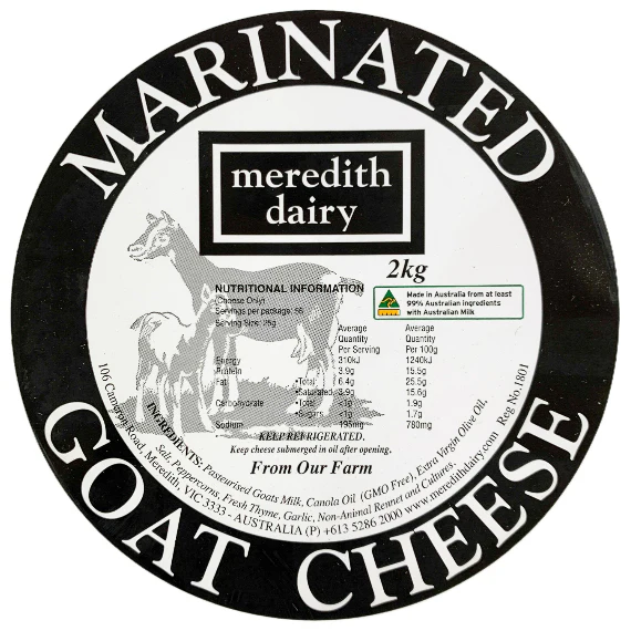 Meredith Dairy Marinated Goat Cheese 2kg - Image 3