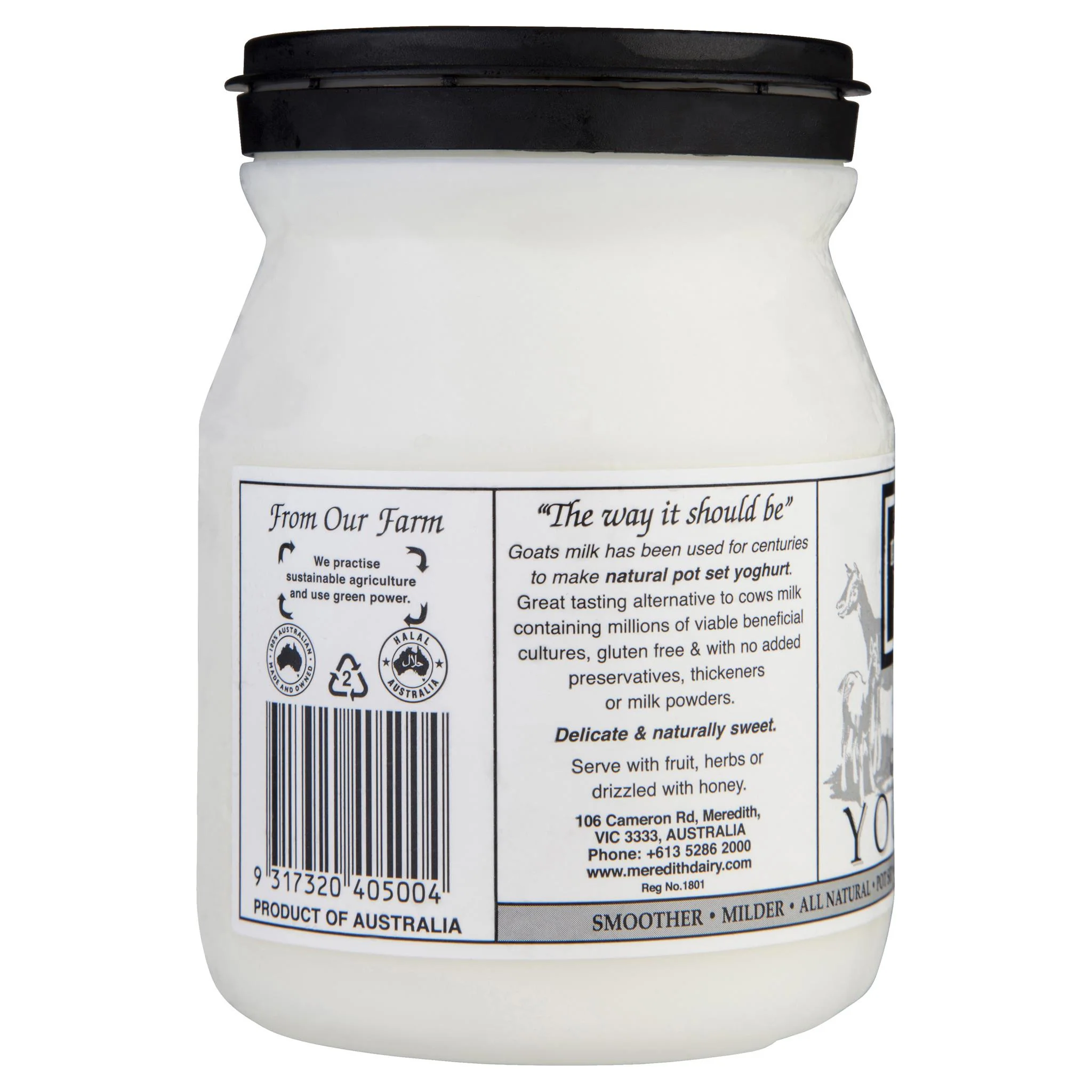 Meredith Dairy Natual Goat Milk Yoghurt Probiotic 500g - Image 3