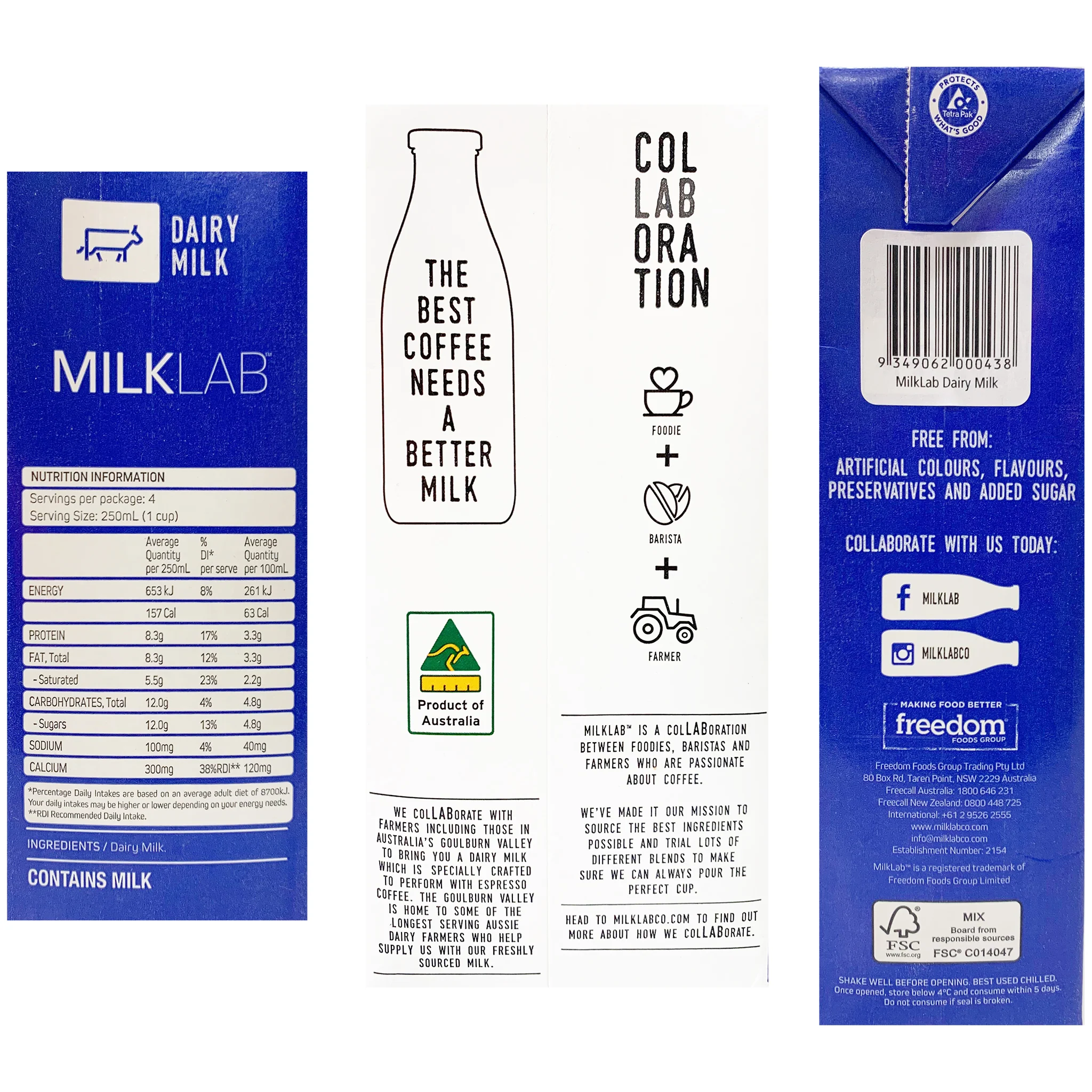 MilkLab Dairy Milk 1L - Image 3