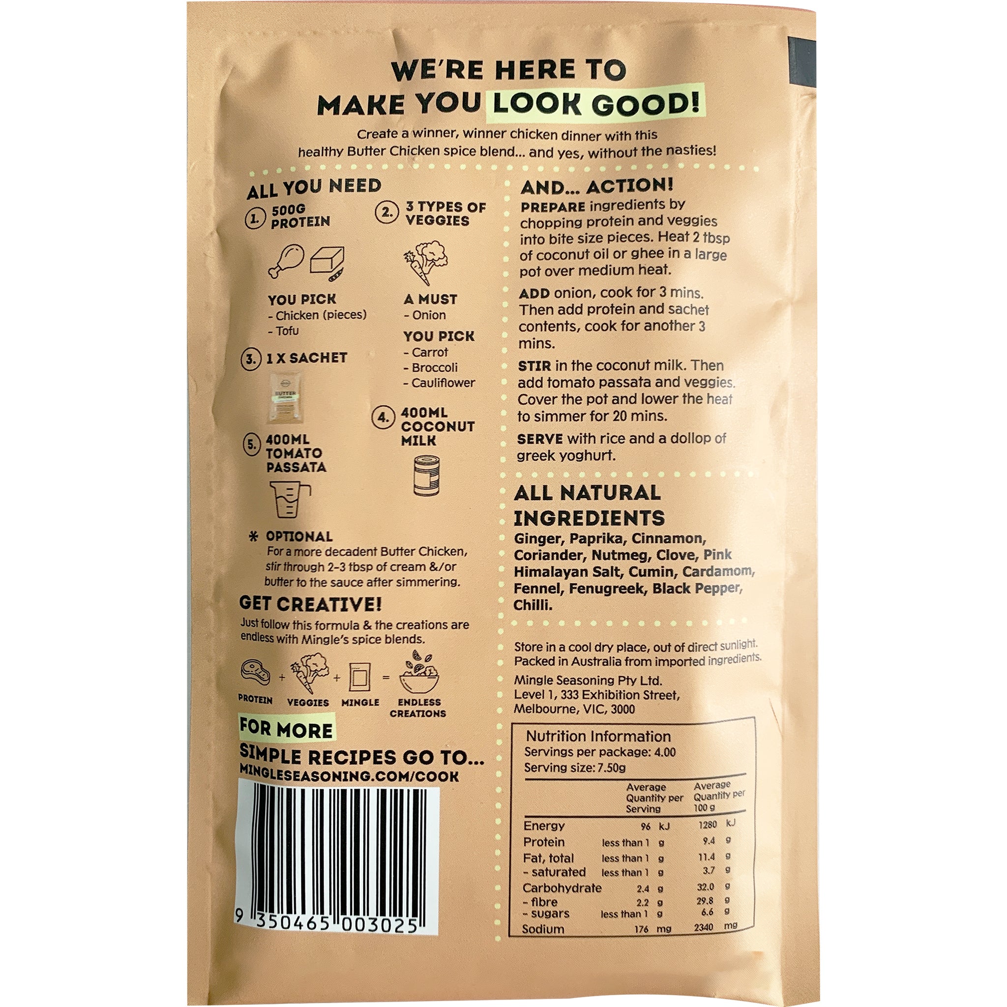 Mingle Butter Chicken Seasoning 30g - Image 2