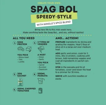 Mingle Spag Bol Speedy-Style Seasoning 30g - Image 4