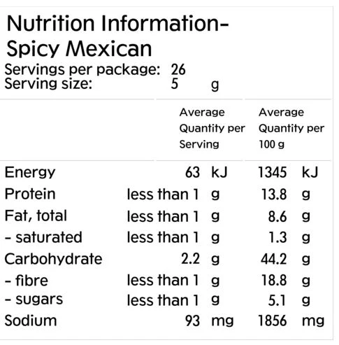 Mingle Spicy Mexican Seasoning 50g - Image 2
