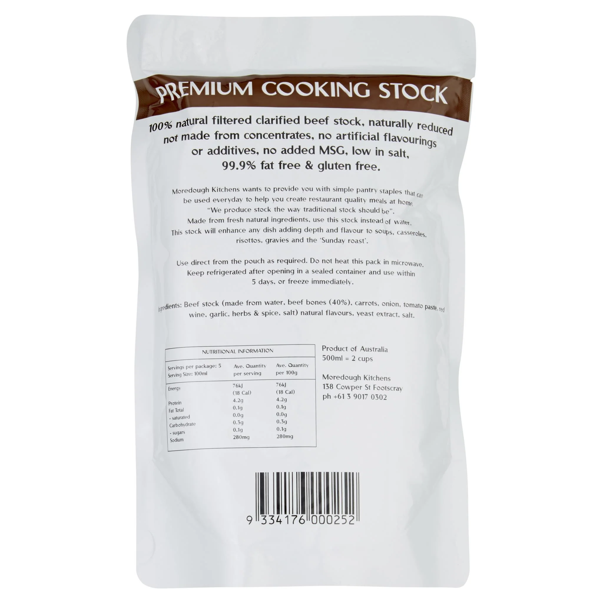 Moredough Stock Beef 500ml - Image 2