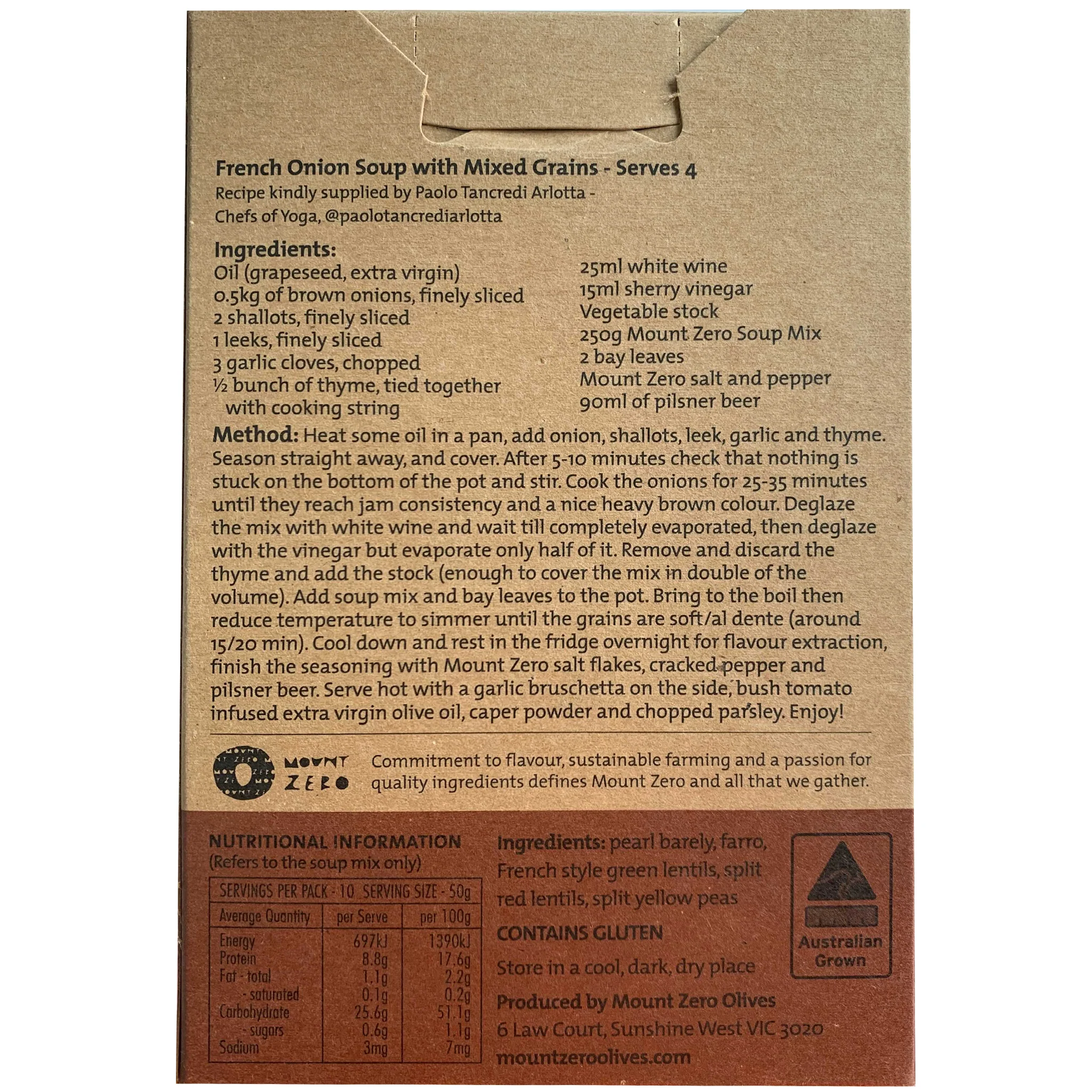 Mount Zero Bio-Dynamic Soup Mix 500g - Image 2