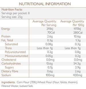 Mountain Bread Corn Wraps x8 200g - Image 2