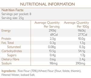 Mountain Bread Rice Wraps x8 200g - Image 2