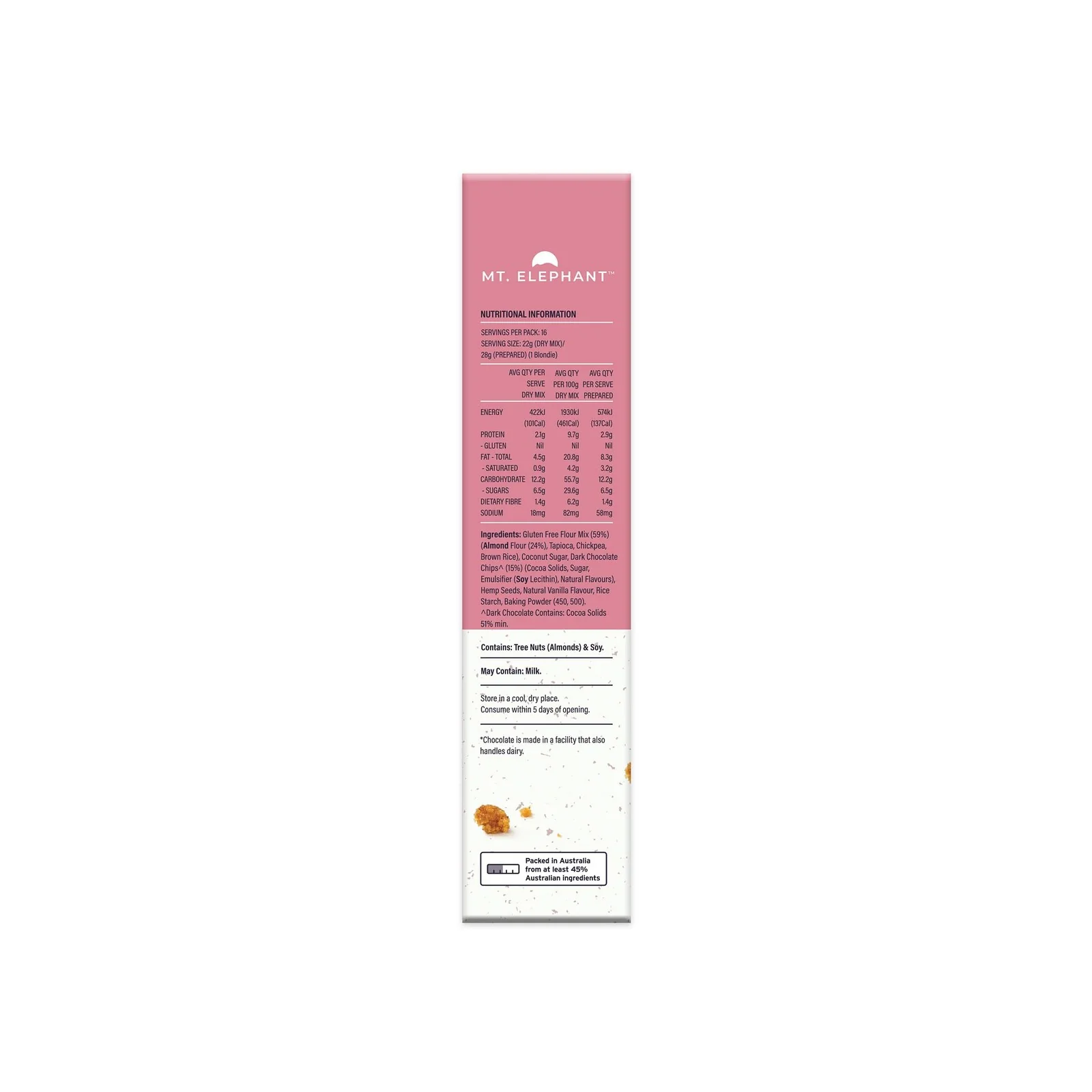 Mt Elephant Choc Chunk Blondie Mix 350g - Image 3