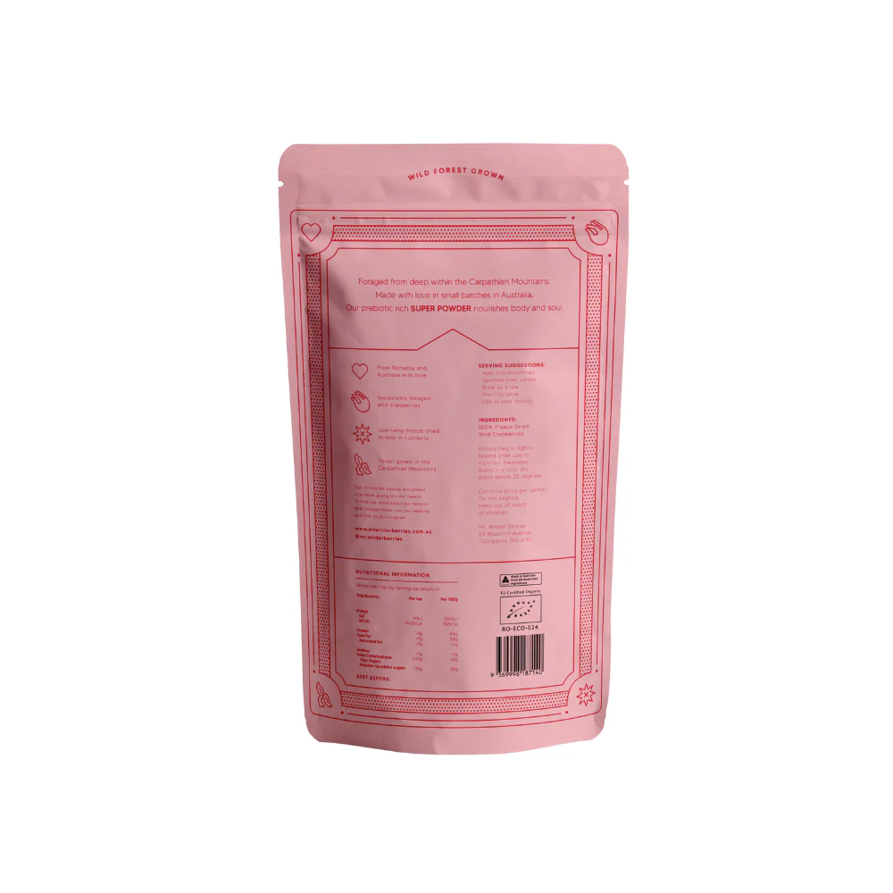 Mt. Wilder Berries Wild Cranberry Powder 100g - Image 2