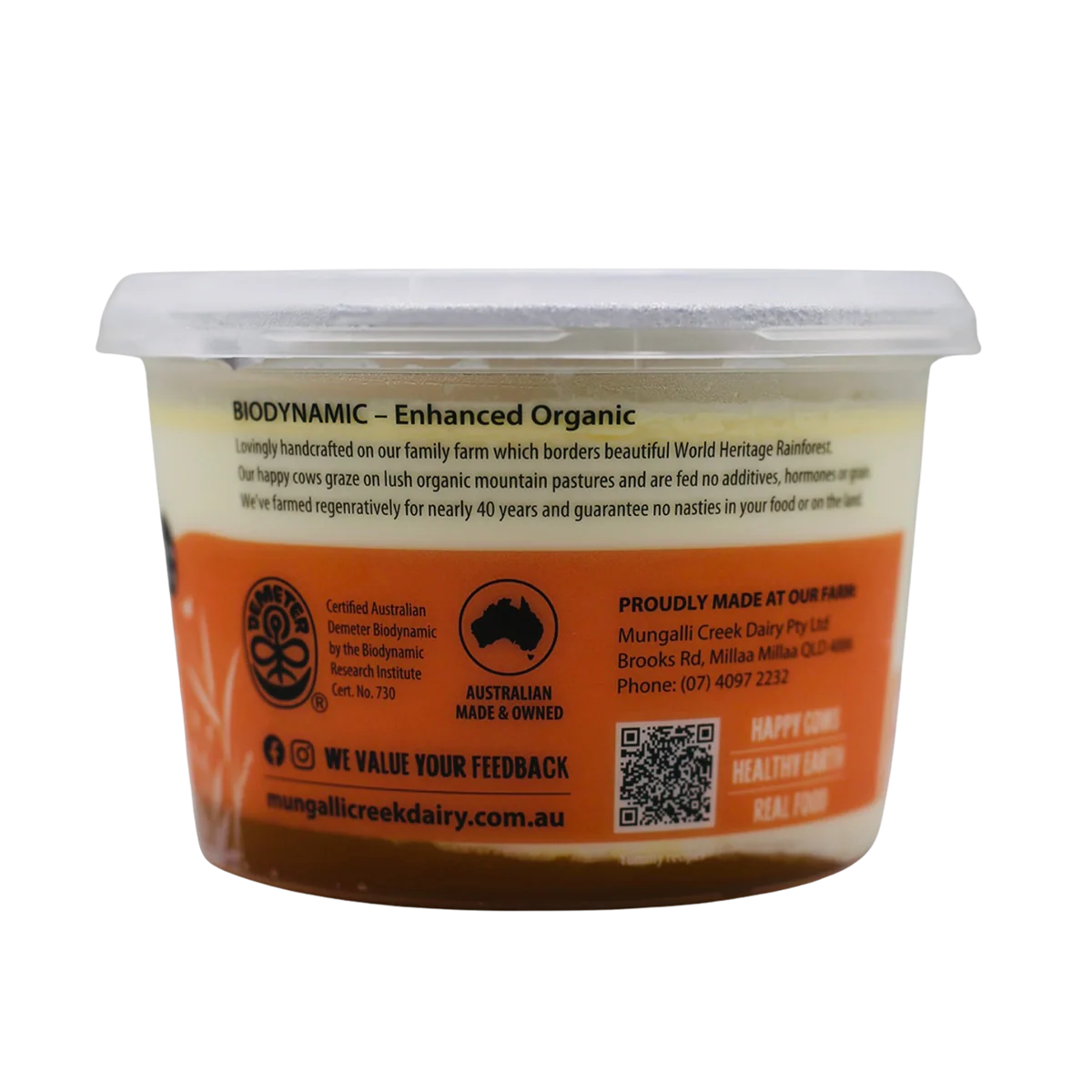 Mungalli Creek Dairy Organic Yogurt Mango 500g - Image 2