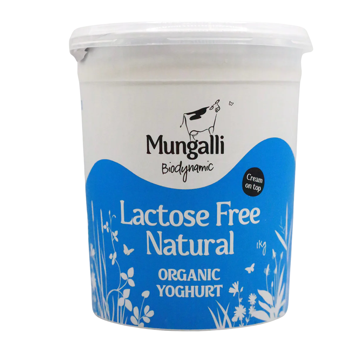 Mungalli Creek Dairy Organic Yogurt Natural Lactose Free 1kg