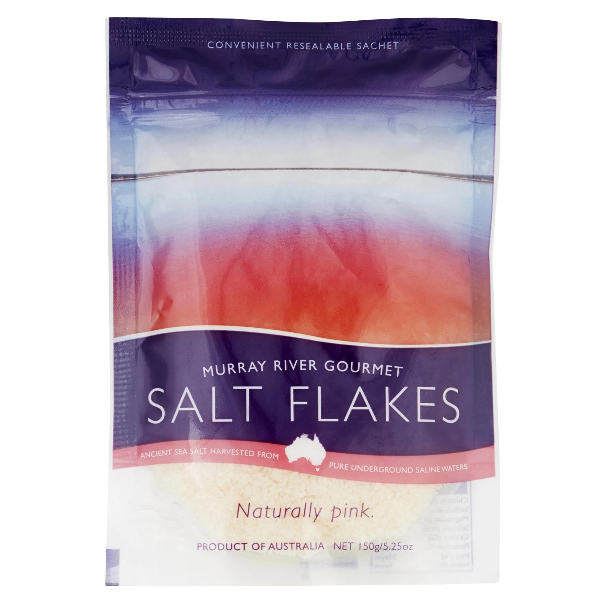 Murray River Naturally Pink Salt Flakes 150g