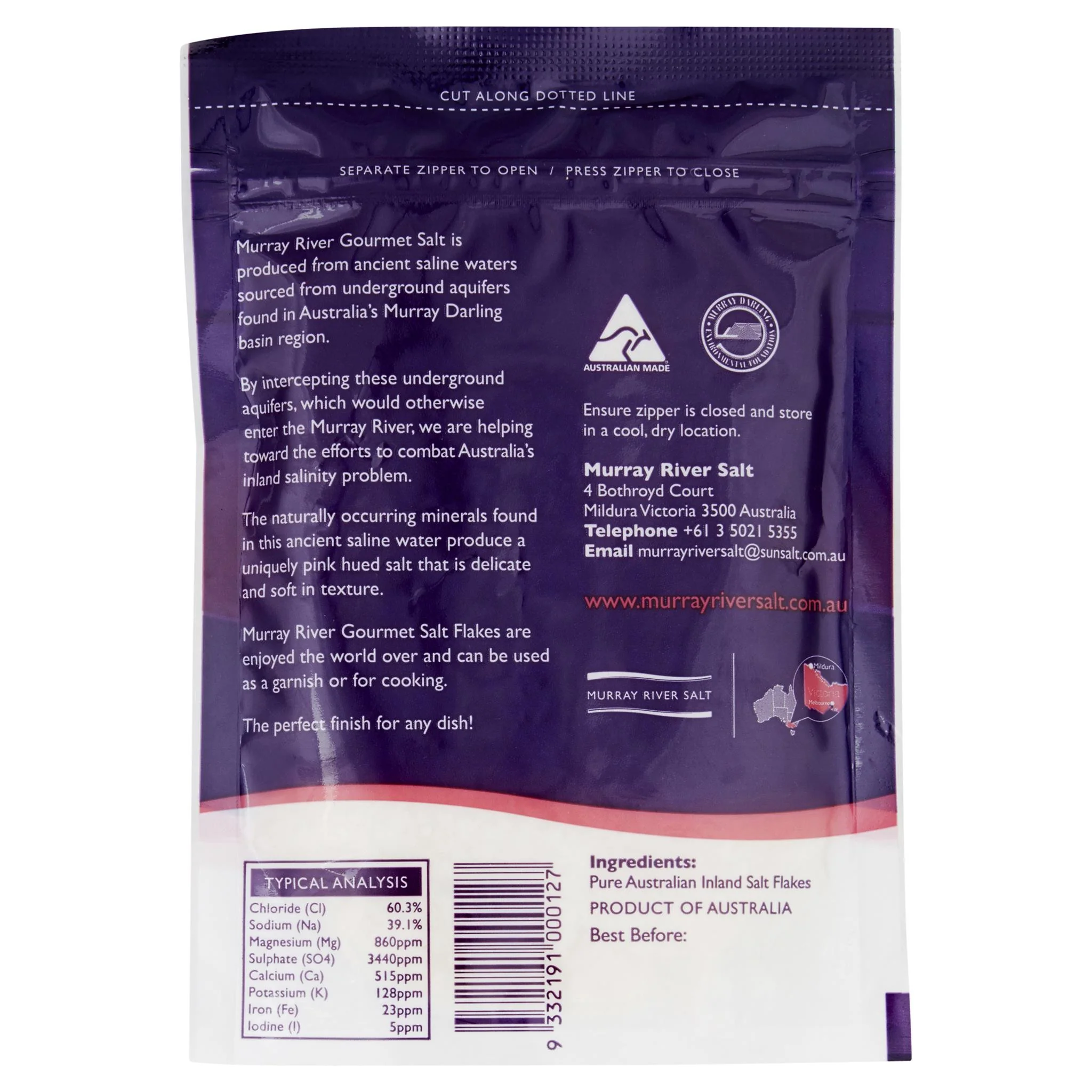 Murray River Naturally Pink Salt Flakes 150g - Image 2