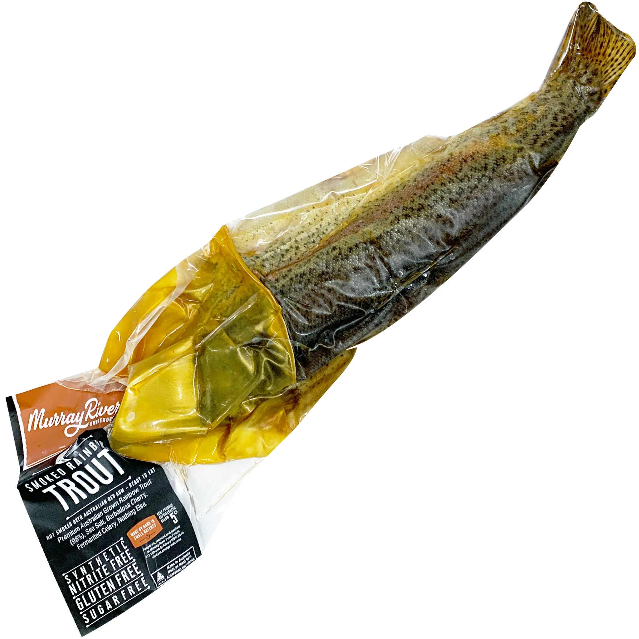 Murray River Smokehouse Nitrite Free Smoked Whole Rainbow Trout 350g