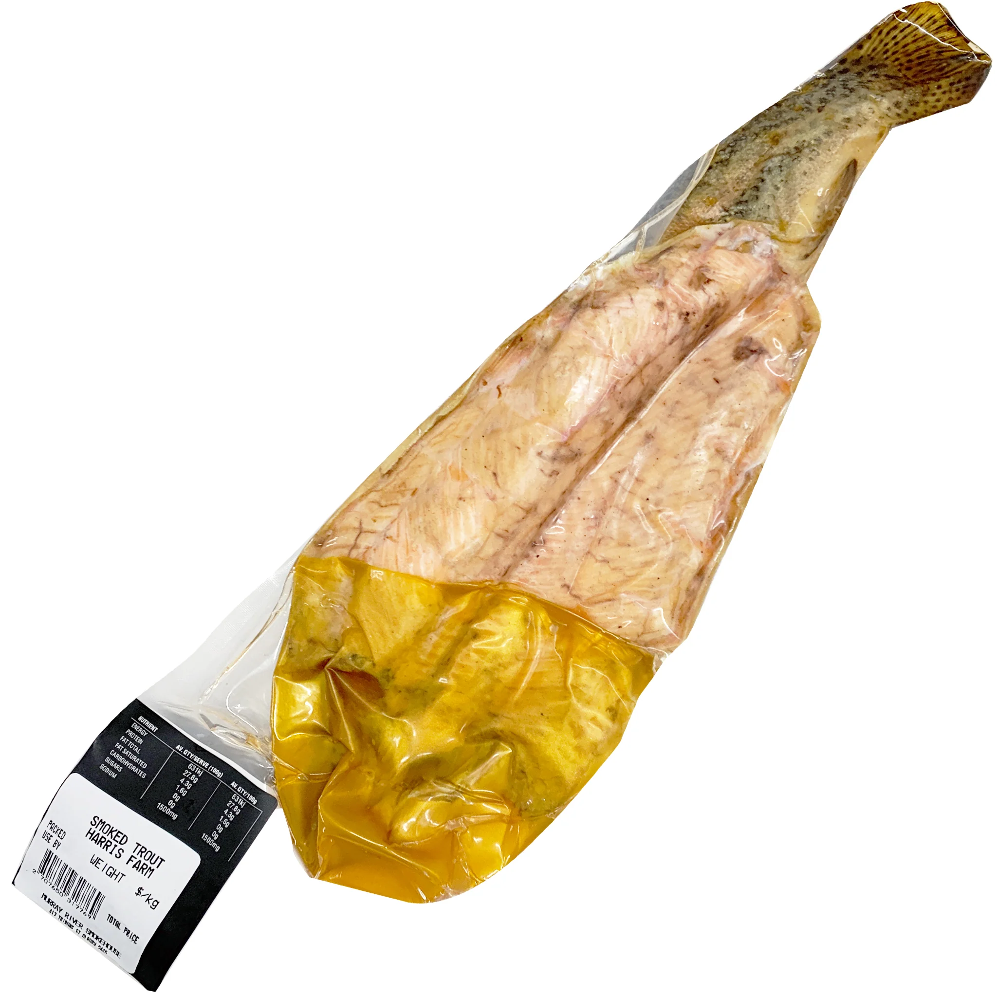 Murray River Smokehouse Nitrite Free Smoked Whole Rainbow Trout 350g - Image 2