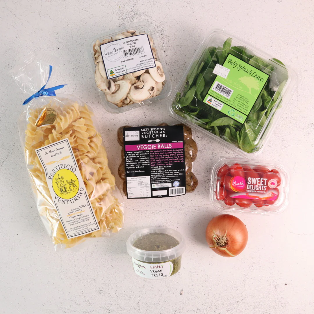 Mushroom Pesto Vegan Pasta - Image 2