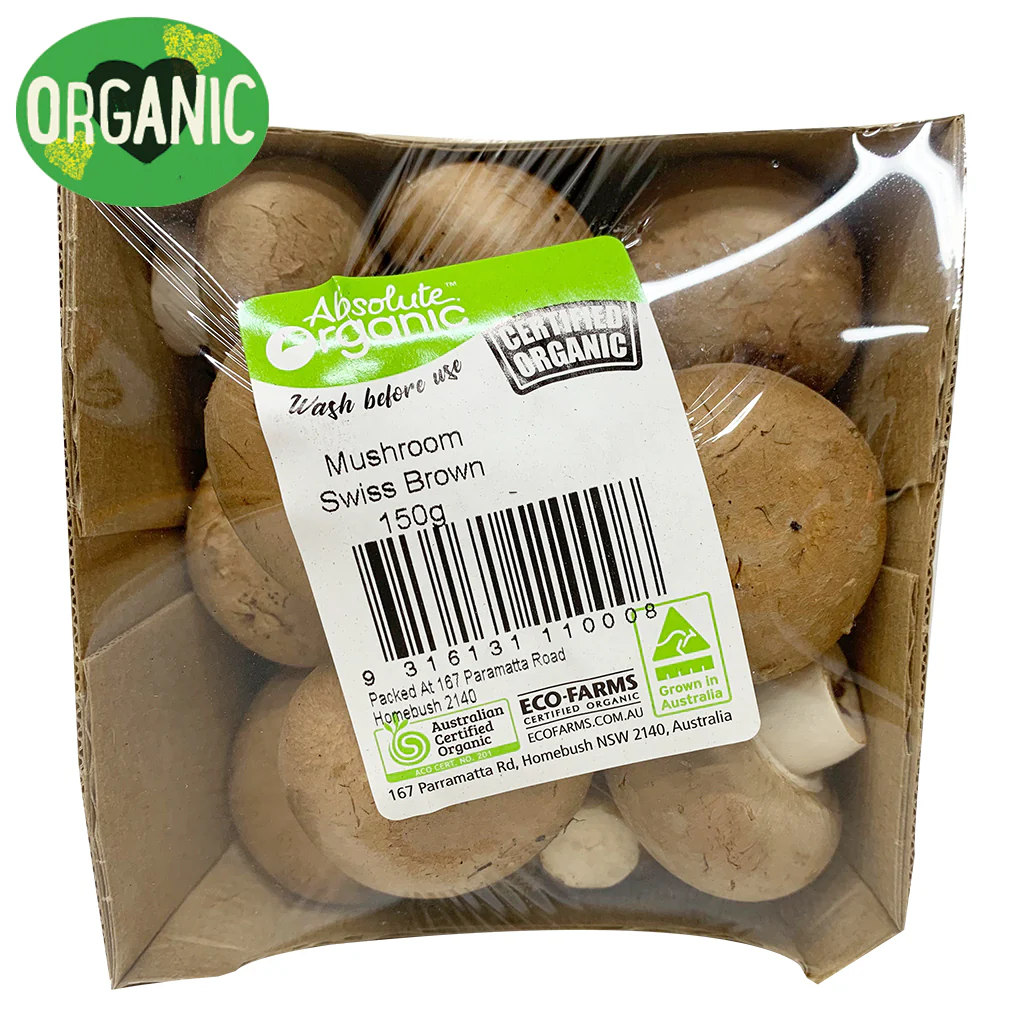 Mushrooms Swiss Brown Organic 180g - Image 3