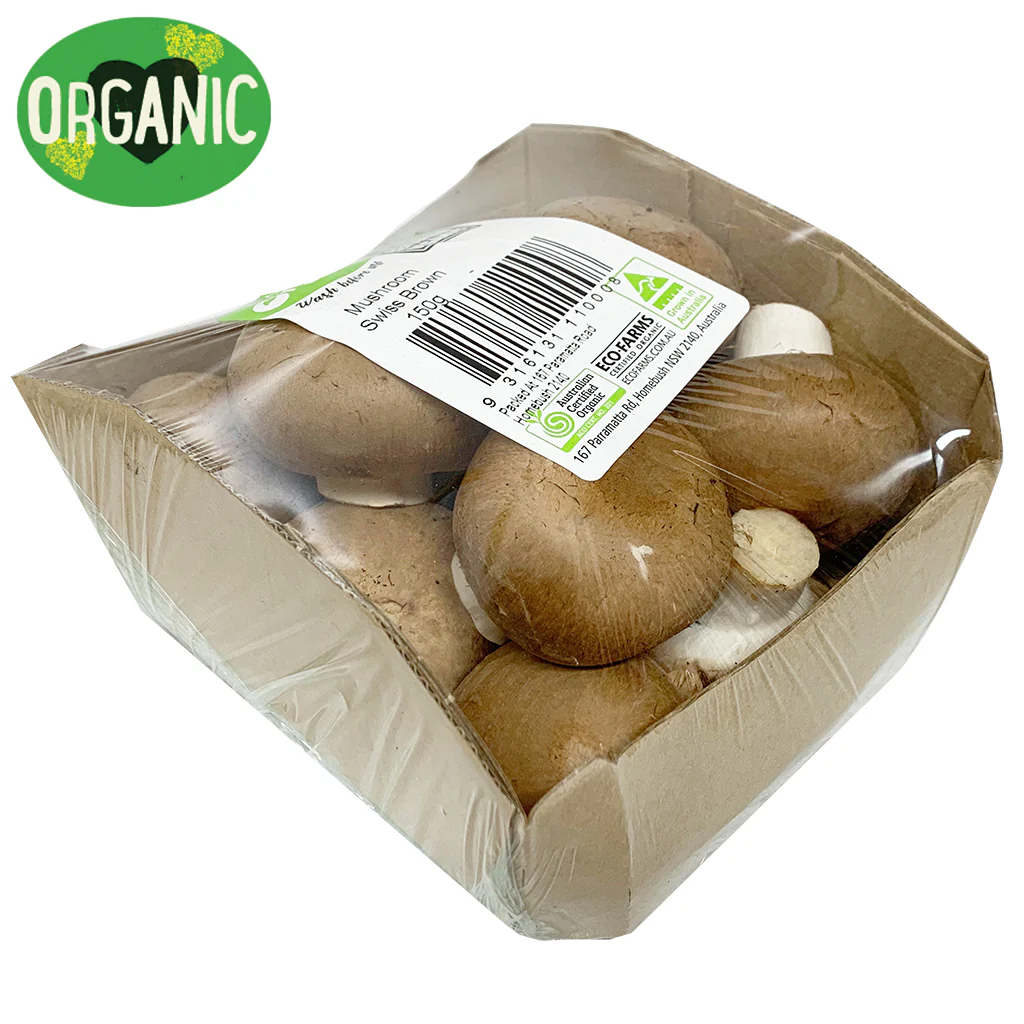 Mushrooms Swiss Brown Organic 180g - Image 4