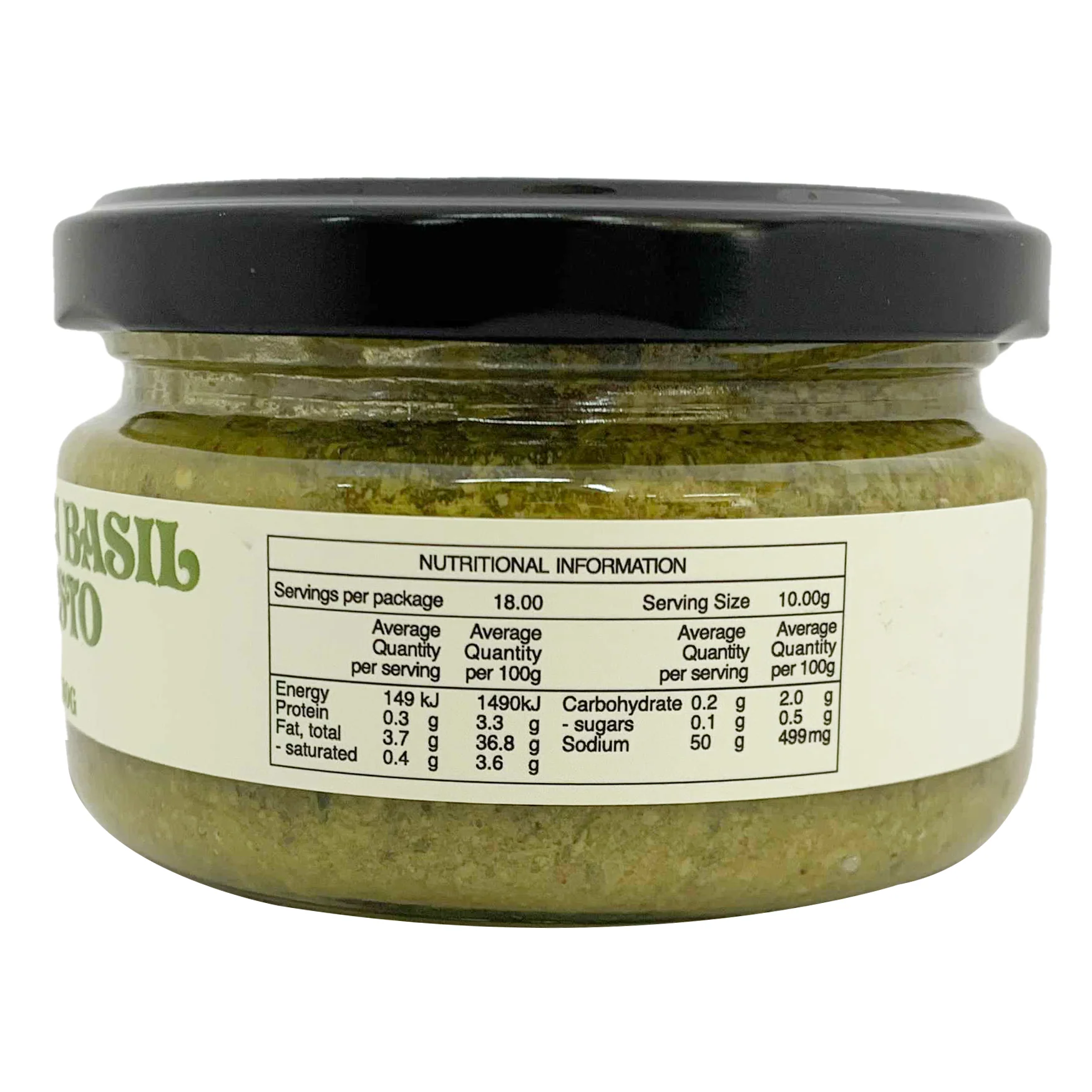 Naked Byron Foods Vegan Pesto Basil 180g - Image 2