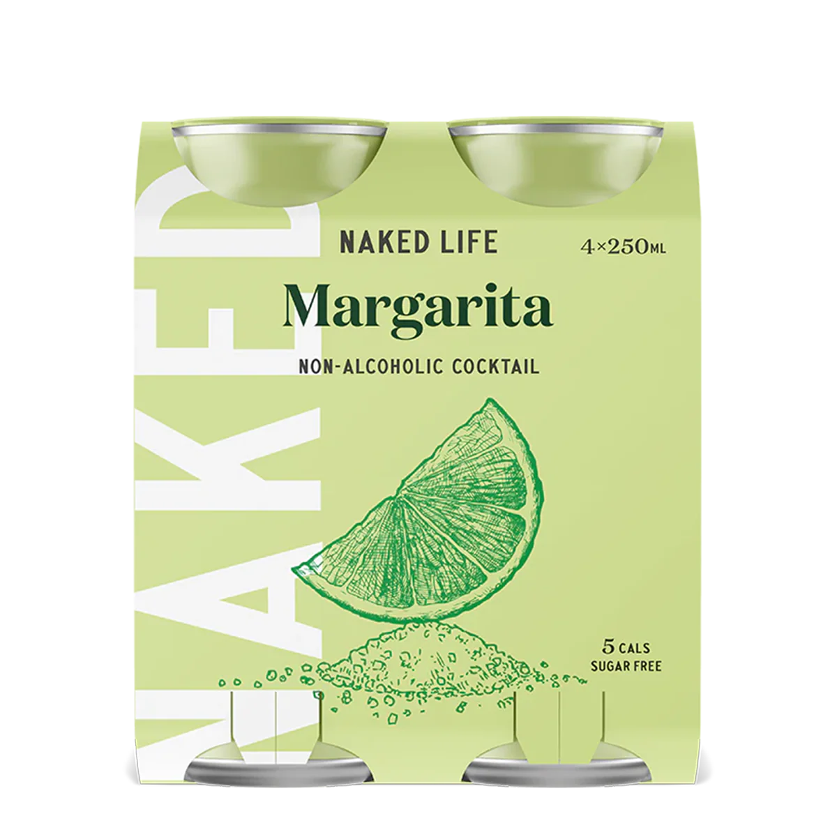 Naked Life Cocktail Margarita 4 x 250ml
