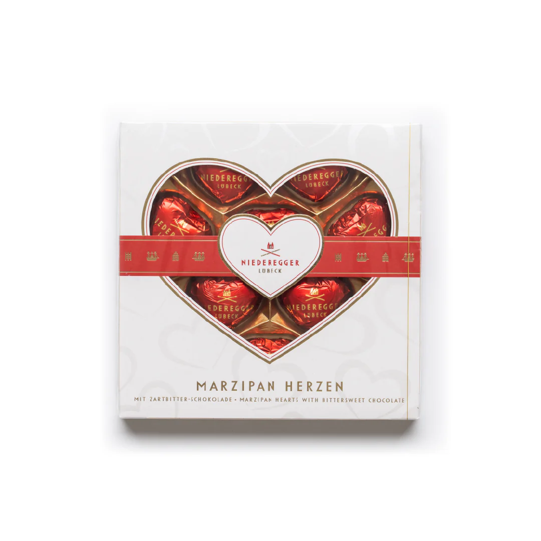 Niederegger Marz Hearts Dark Chocolate Gift Box 125g