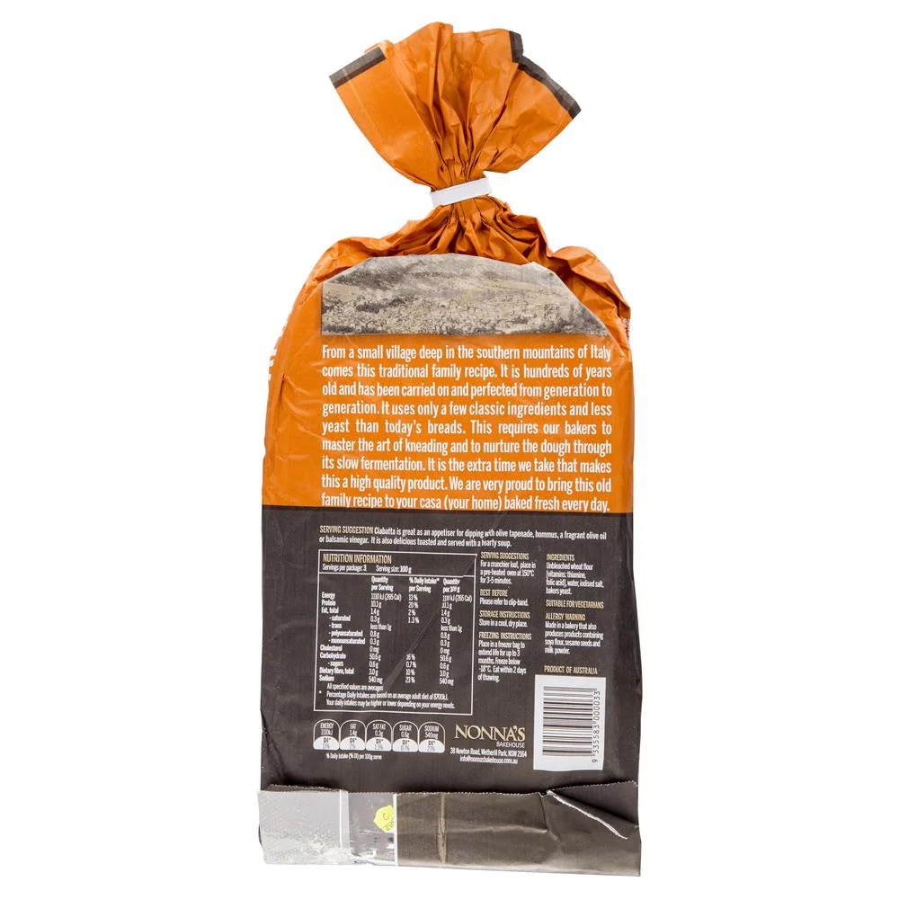 Nonnas Ciabatta 500g - Image 2