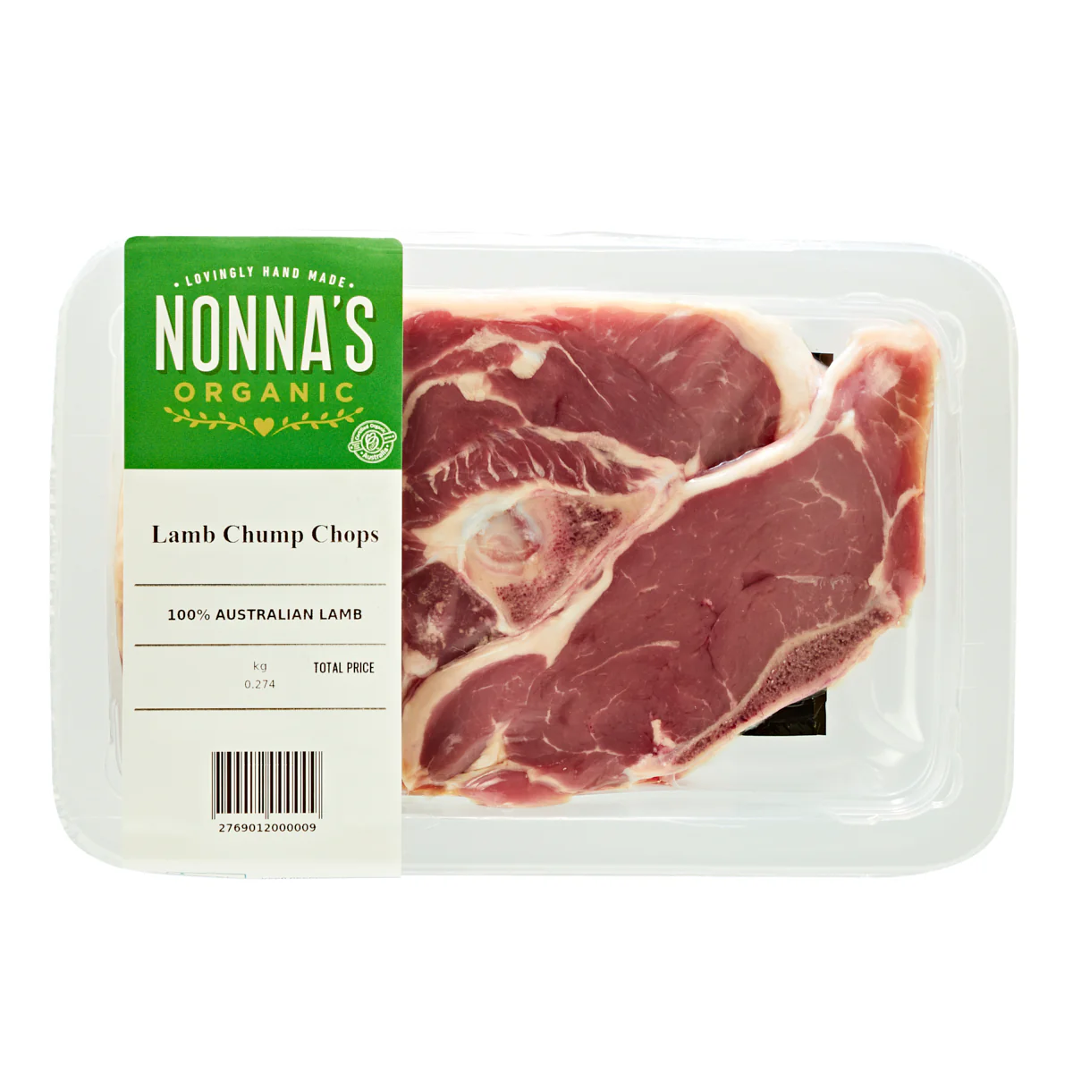 Nonna's Organic Grass Fed Lamb Chump Chops 250-350g