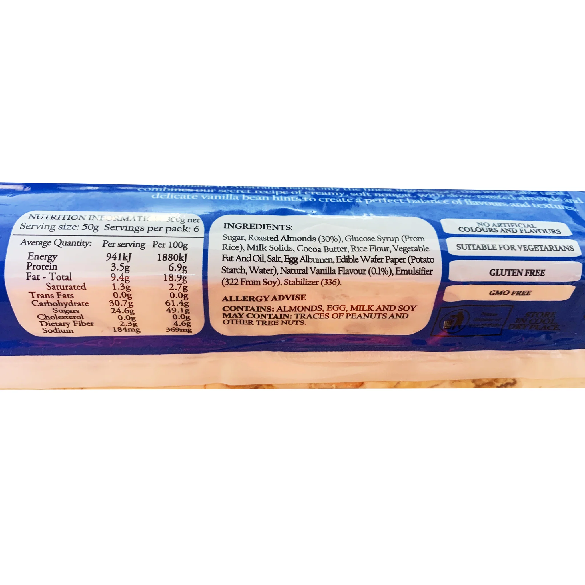 Nougat Limar Vanilla Almond 300g - Image 3