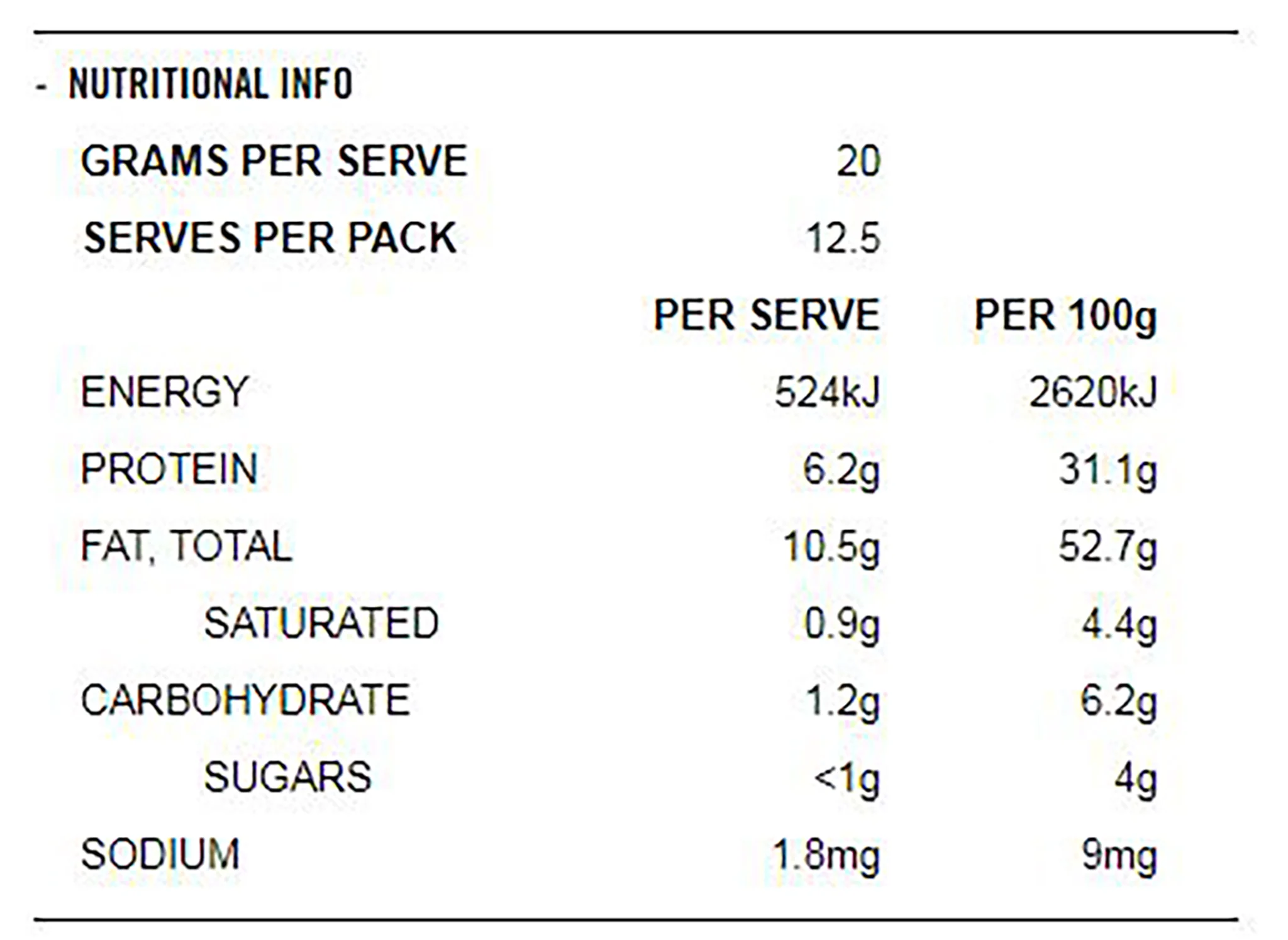 Noya Almond Nut Butter 250g - Image 2