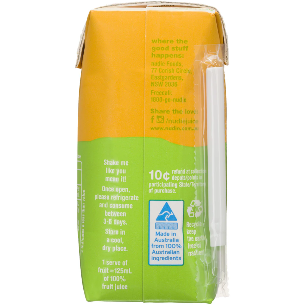 Nudie Juice Nothing But 2 Oranges 200ml - Image 3