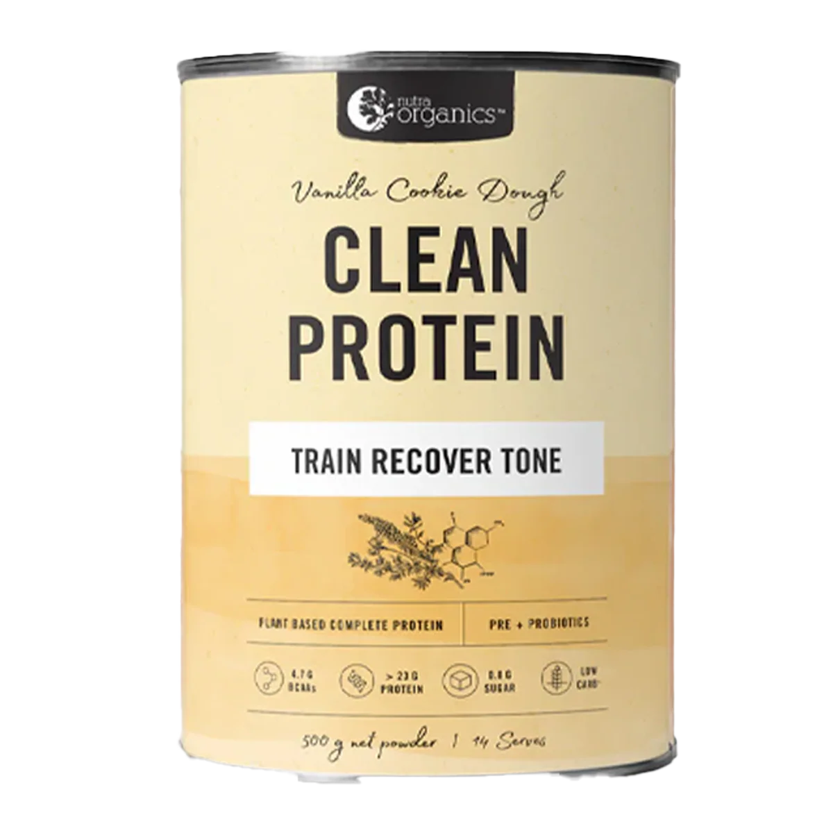 Nutra Organics Clean Protein Vanilla Cookie Dough 500g
