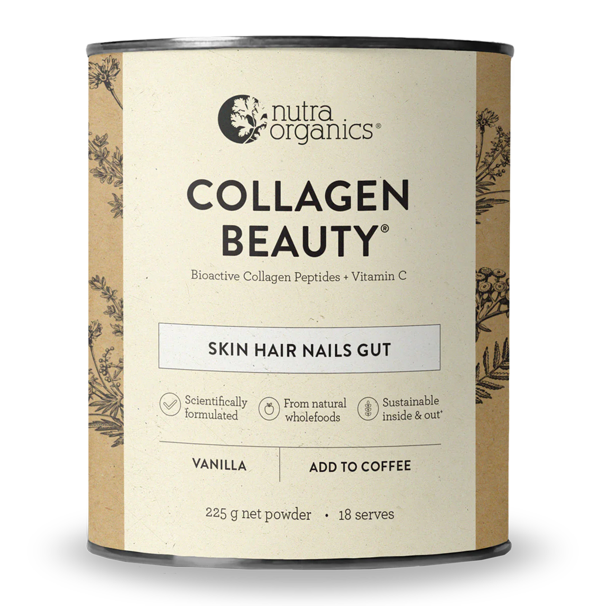 Nutra Organics Collagen Beauty 225g