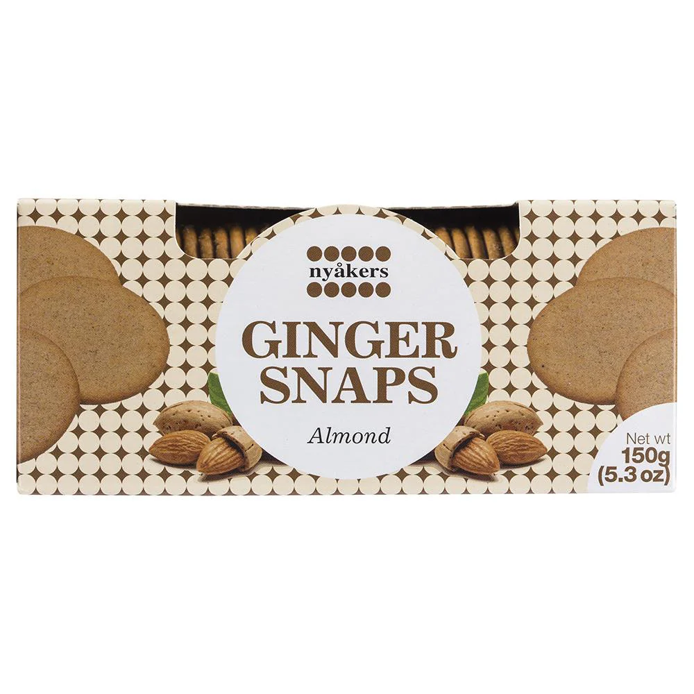 Nyakers Ginger Snaps Almond 150g - Image 2