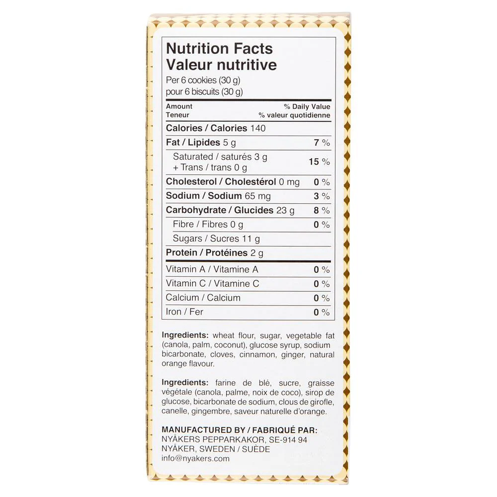 Nyakers Ginger Snaps Orange 150g - Image 2