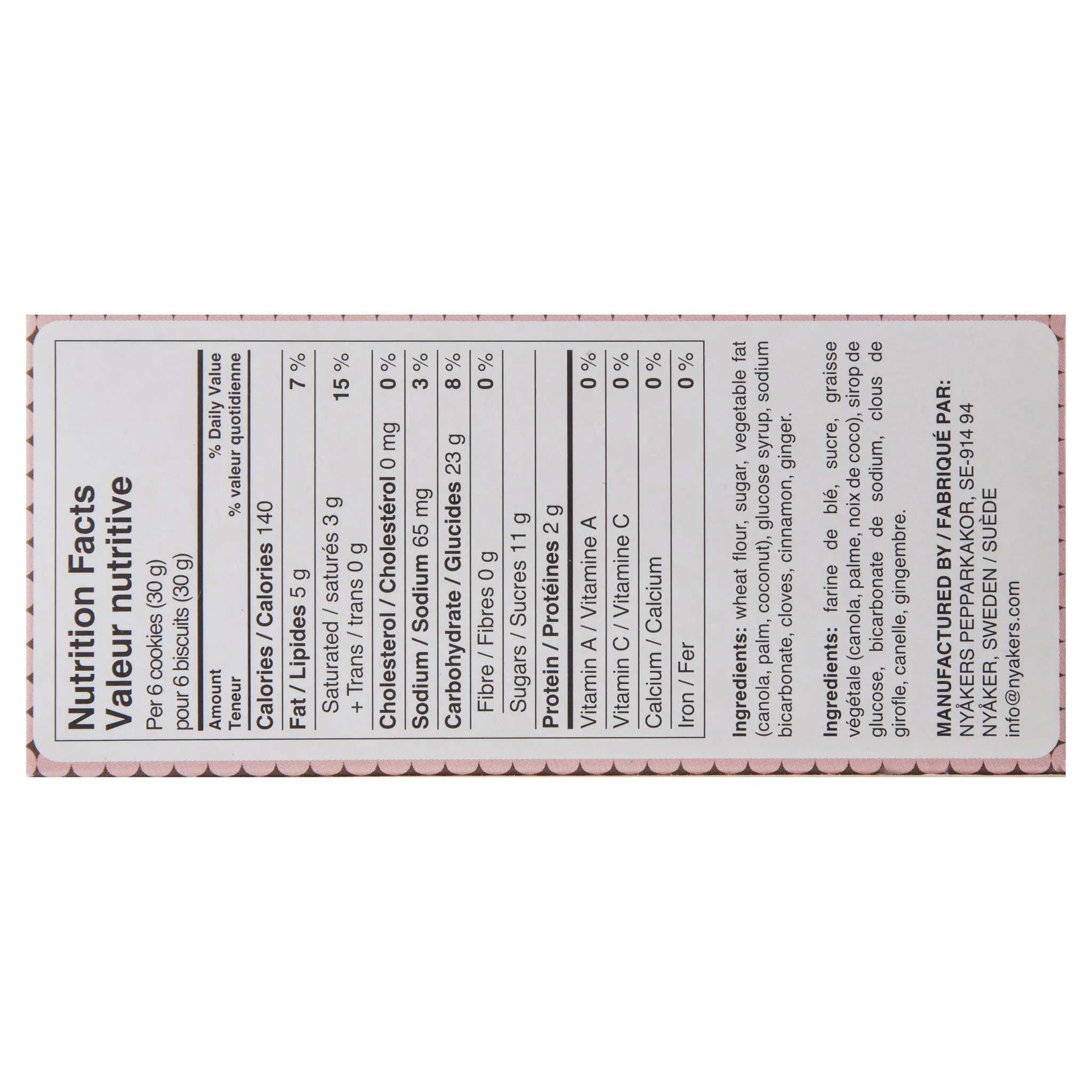 Nyakers Ginger Snaps Original 150G - Image 3