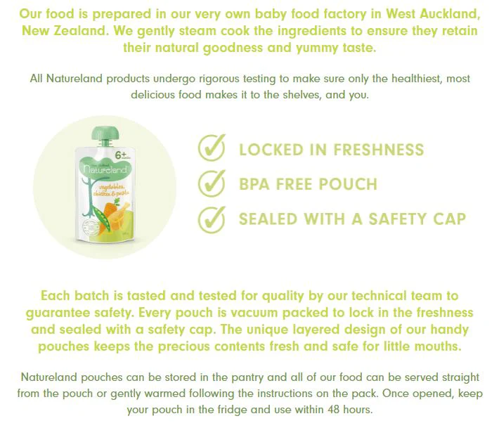 Natureland Vanilla Custard 6 Months+ 120g - Image 3